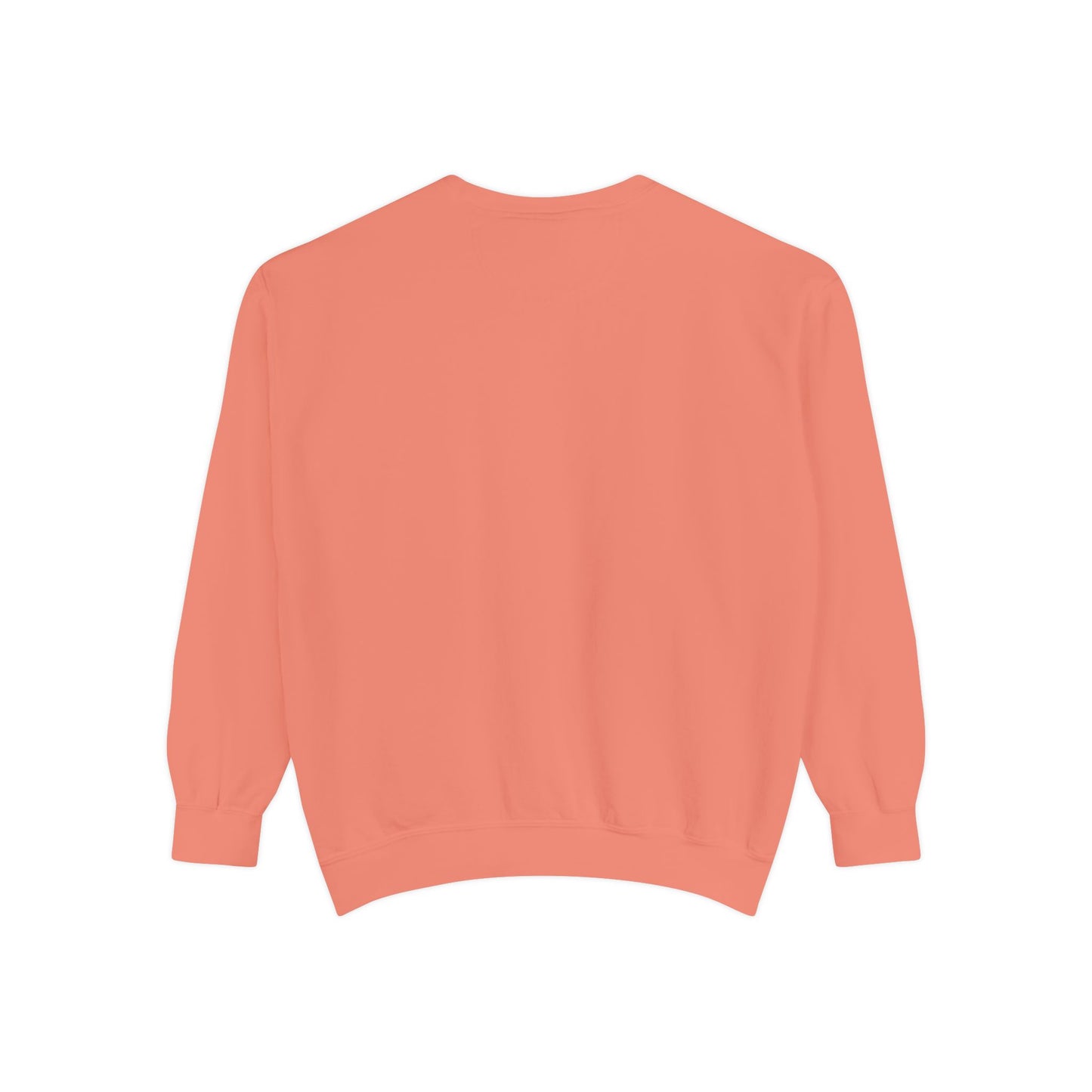"I Don't Work for Men" Embroidered Garment-Dyed Sweatshirt