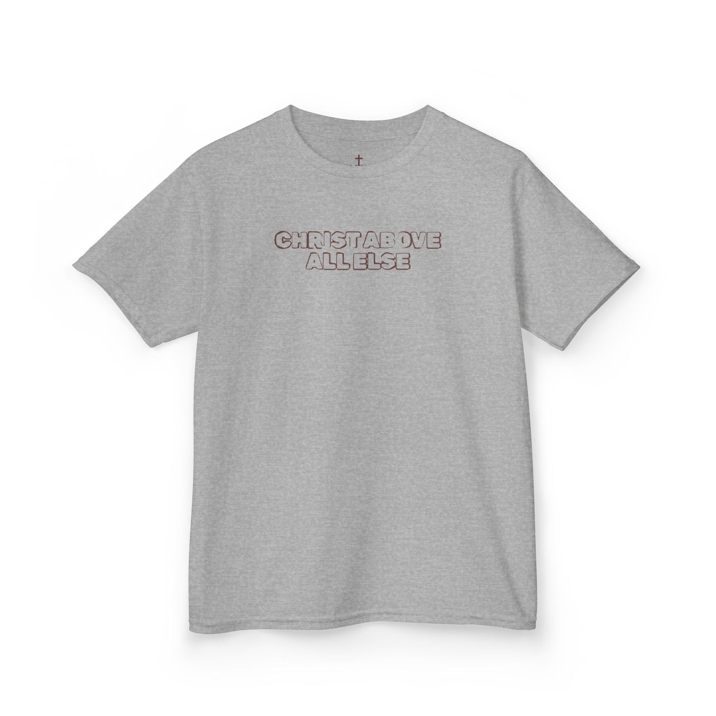 "Christ Above All Else" Kids Minimalist Graphic Tee