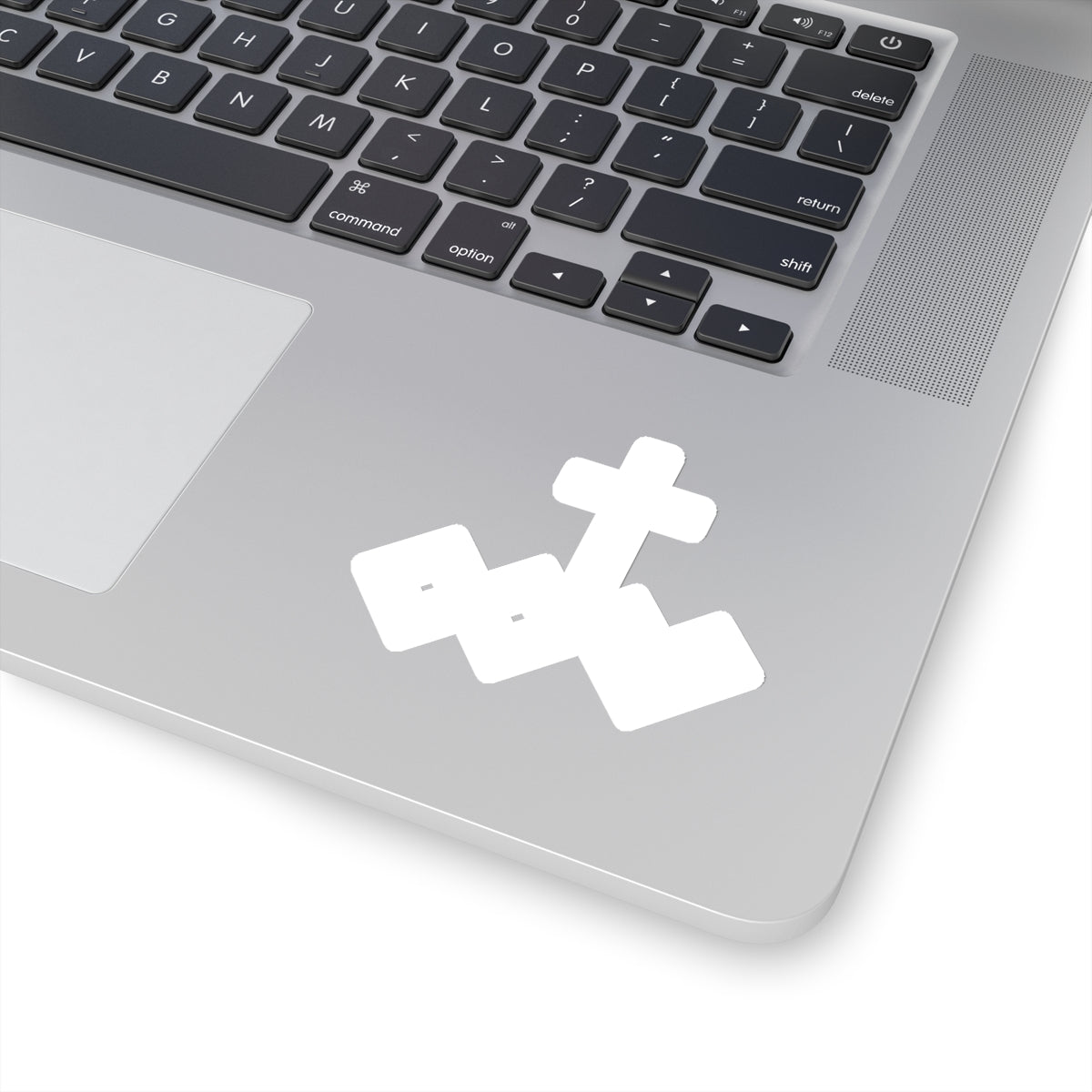 White Kiss-Cut Logo Sticker
