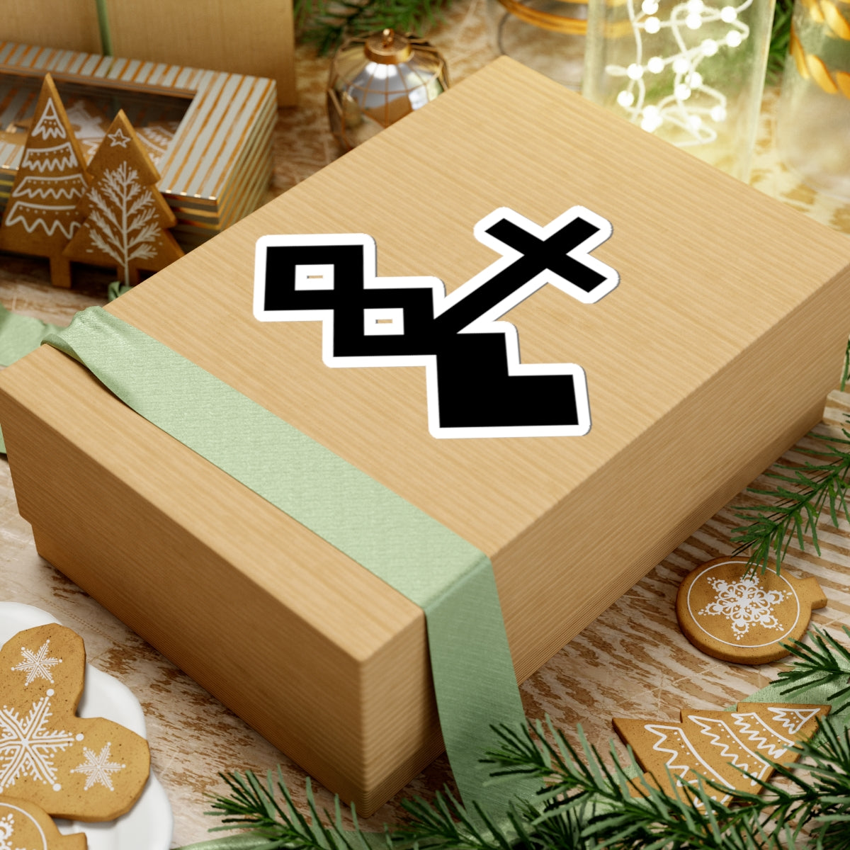 Black Kiss-Cut Logo Sticker