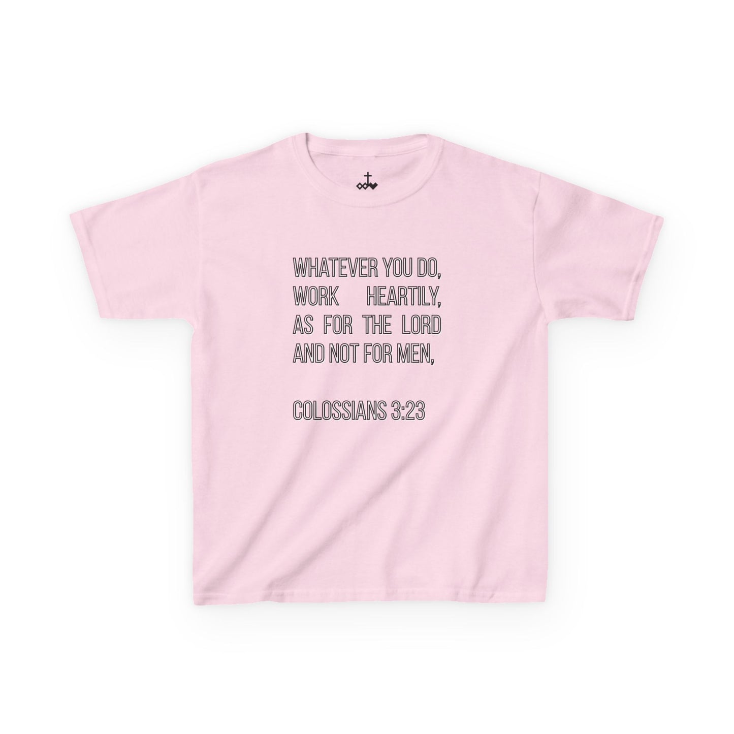 Colossians 3:23 Inspirational Kids Tee