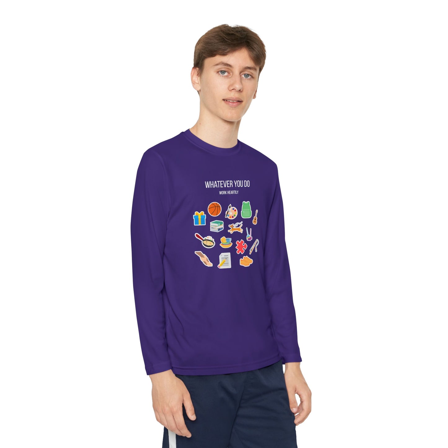 'Whatever You Do' Youth Long Sleeve Tee
