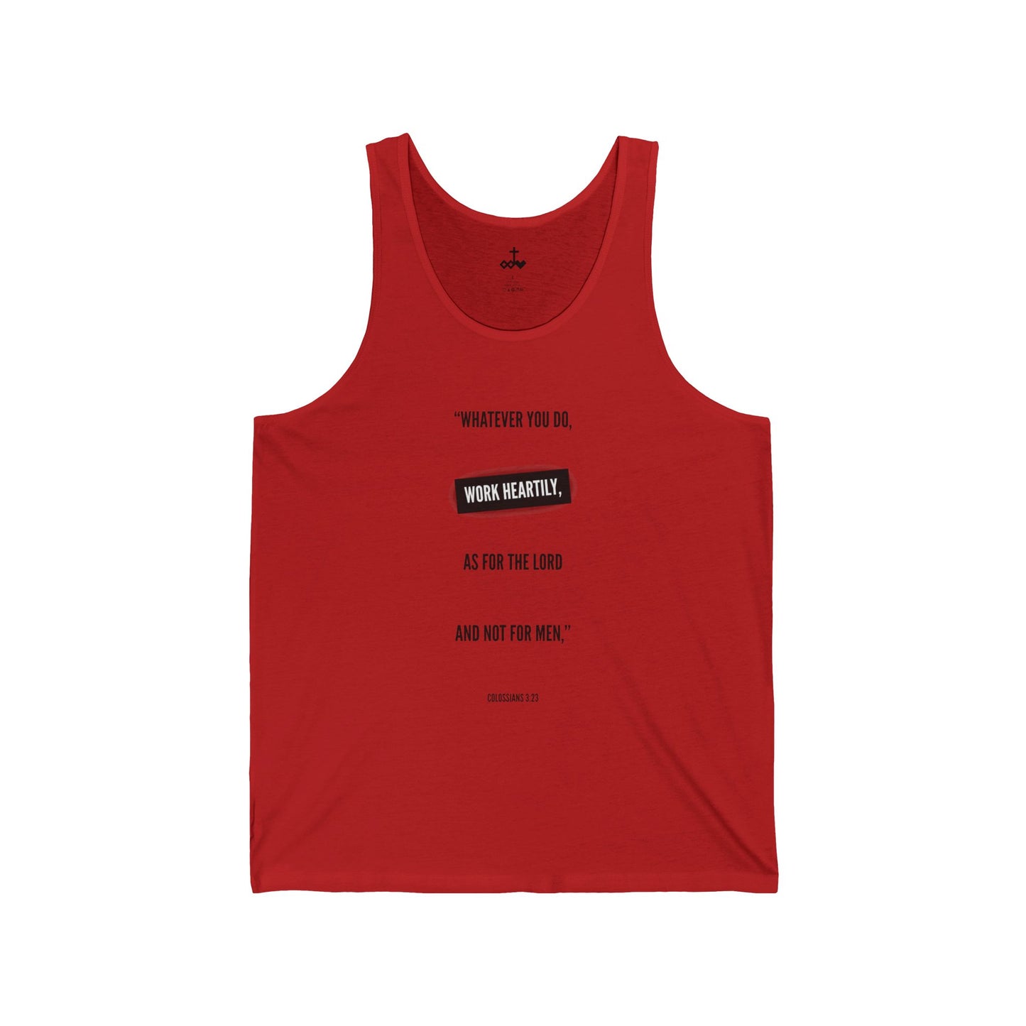 Colossians 3:23 Unisex Jersey Tank