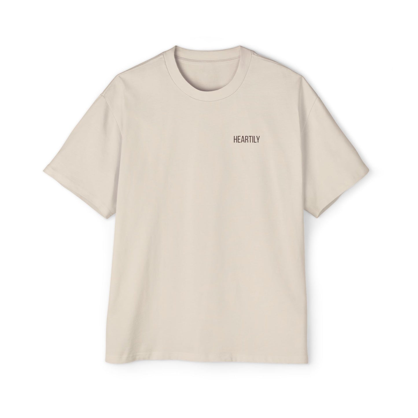 Heartily Men's Camo Logo Heavy Oversized Tee