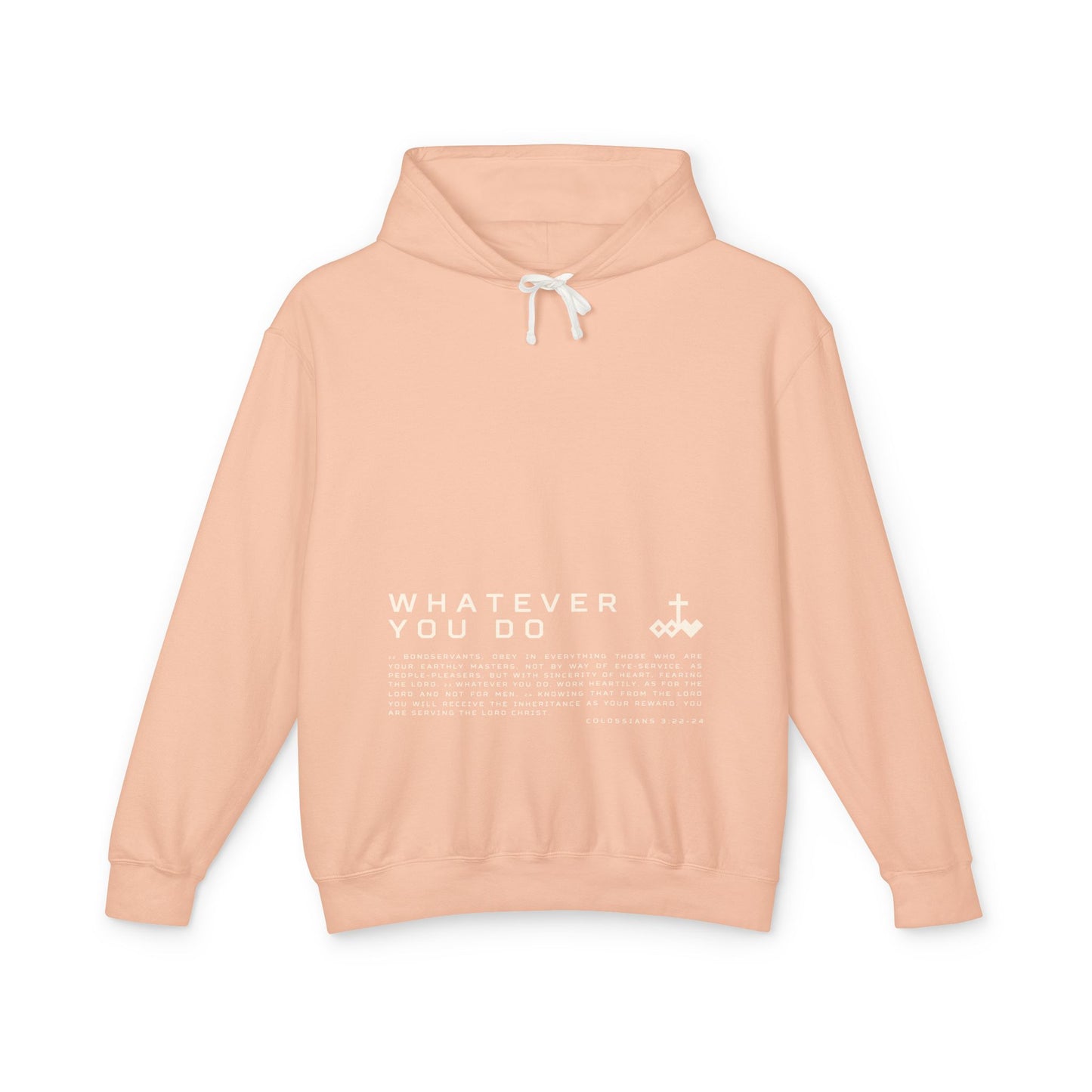 Colossians 3:22-24 Unisex Lightweight Hoodie