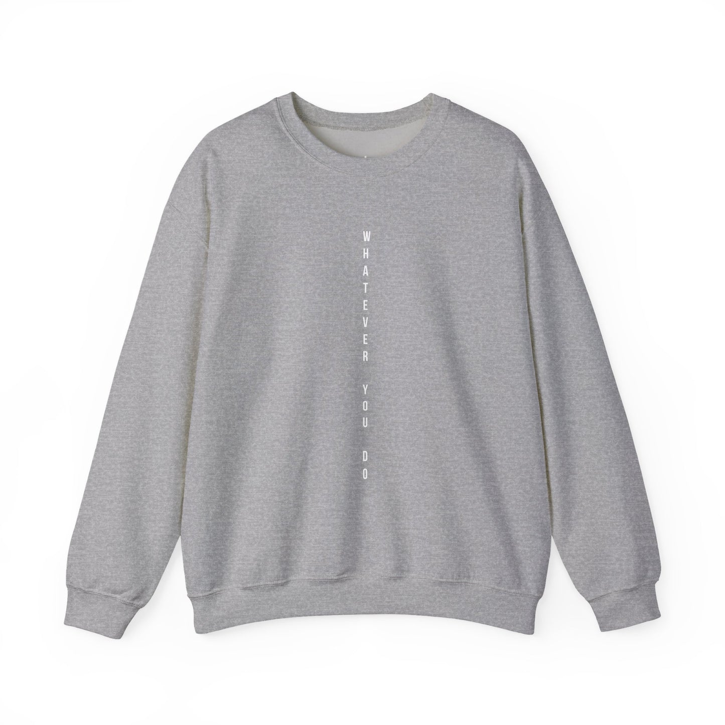 Vertical Text Crewneck Sweatshirt