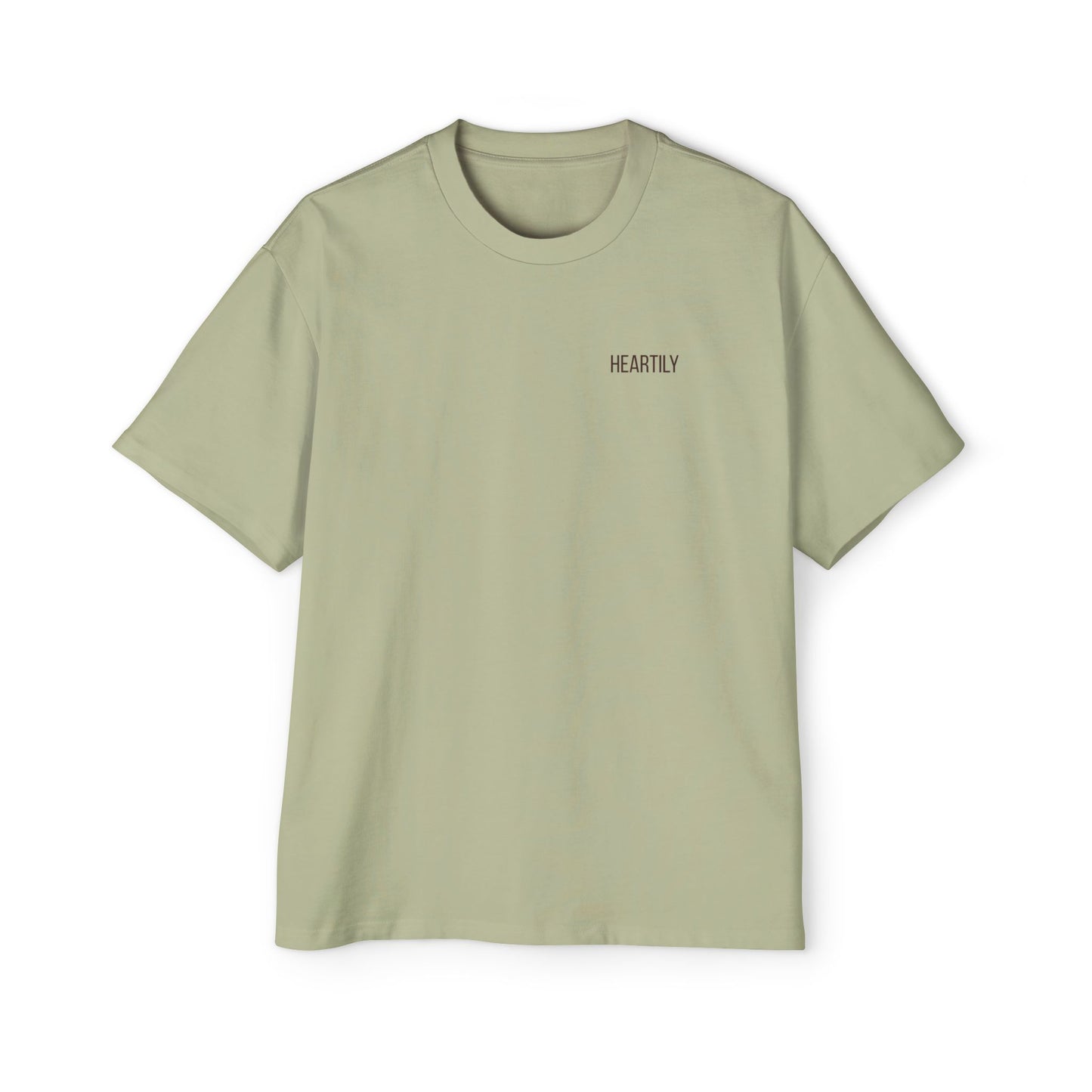 Heartily Men's Camo Logo Heavy Oversized Tee
