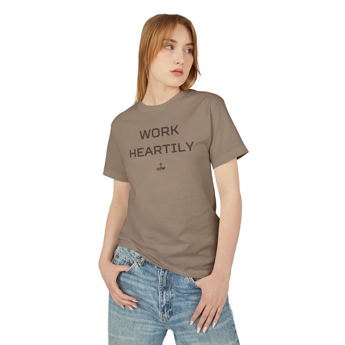 Unisex Colossians 3:23 Heavyweight Cotton Tee
