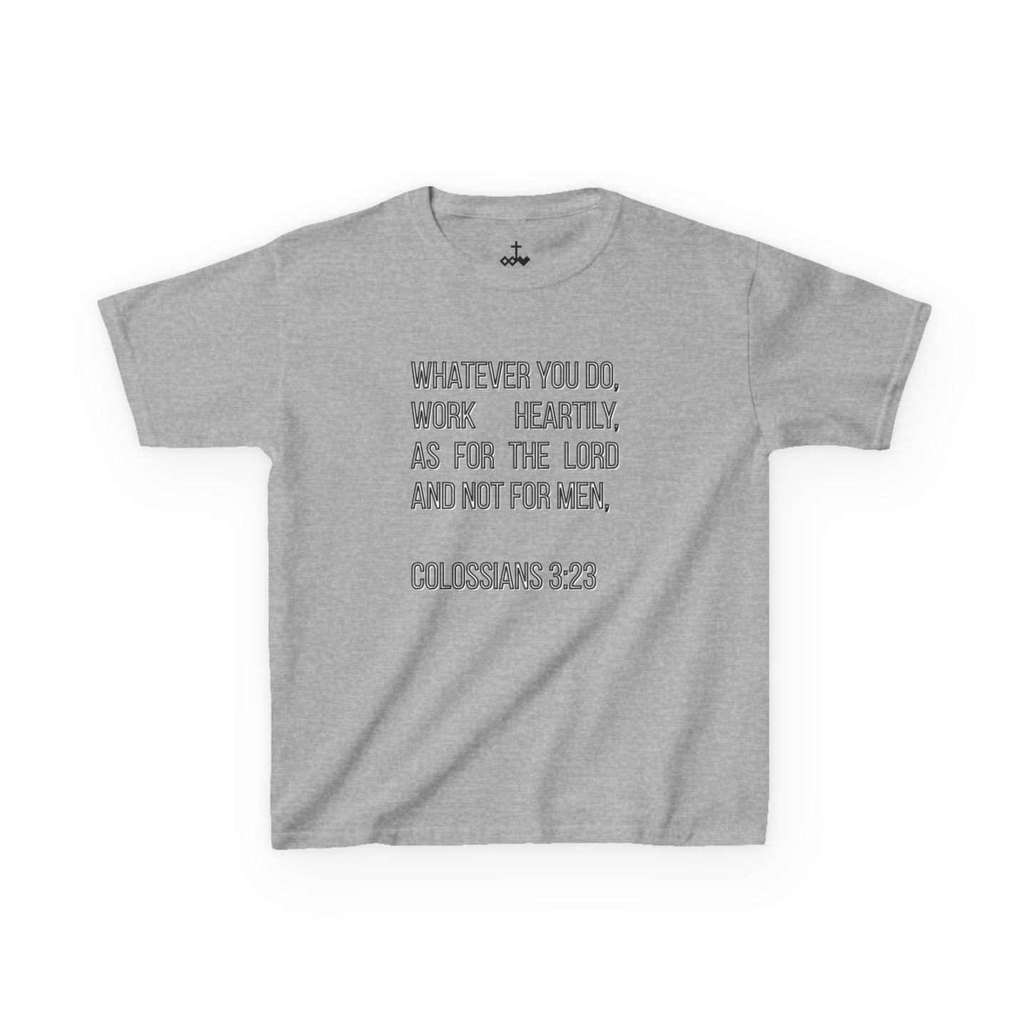 Colossians 3:23 Inspirational Kids Tee