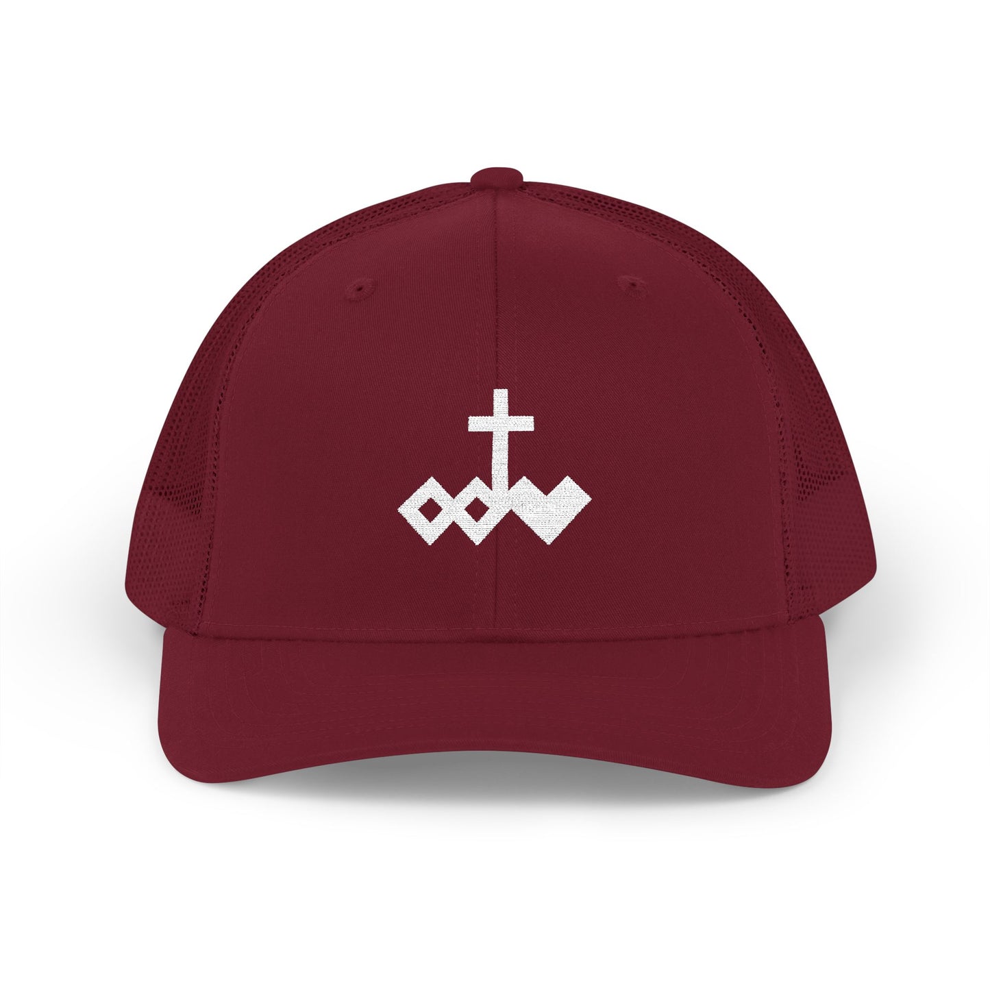 Embroidered Logo Snapback Trucker Cap