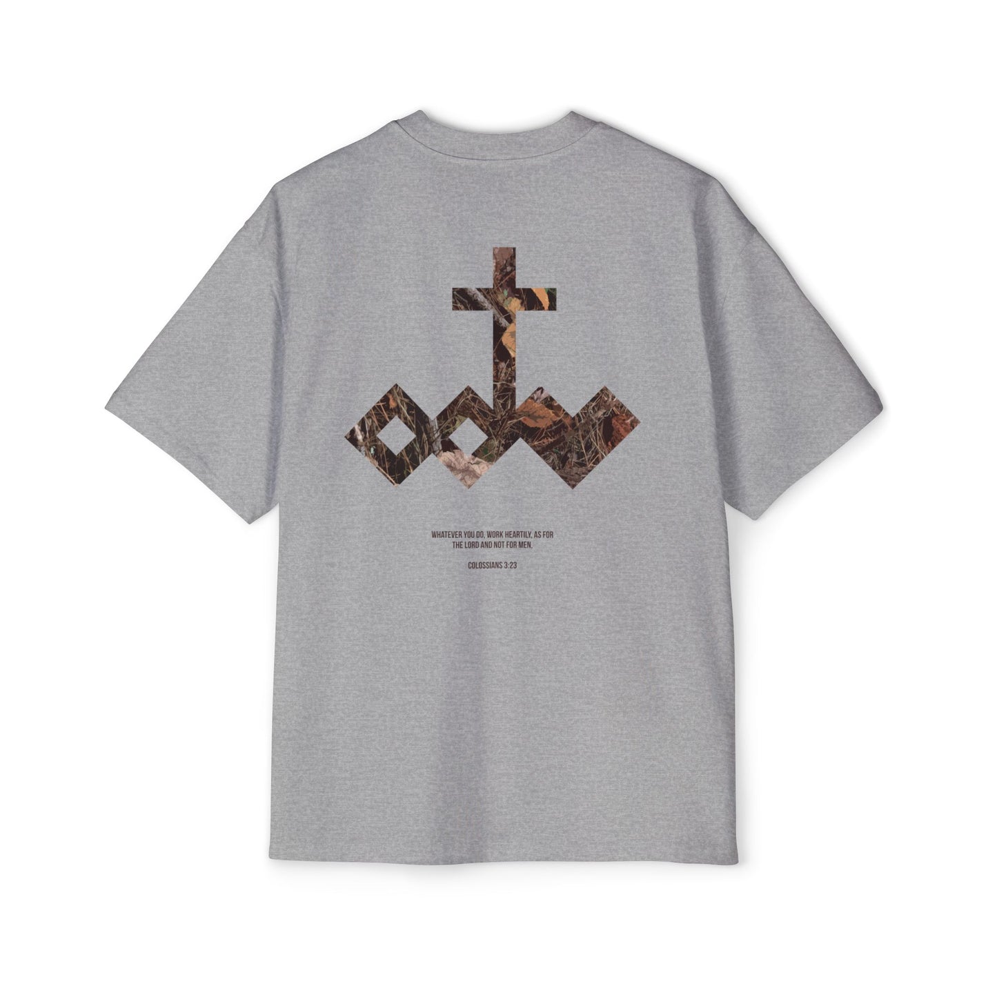 Heartily Men's Camo Logo Heavy Oversized Tee
