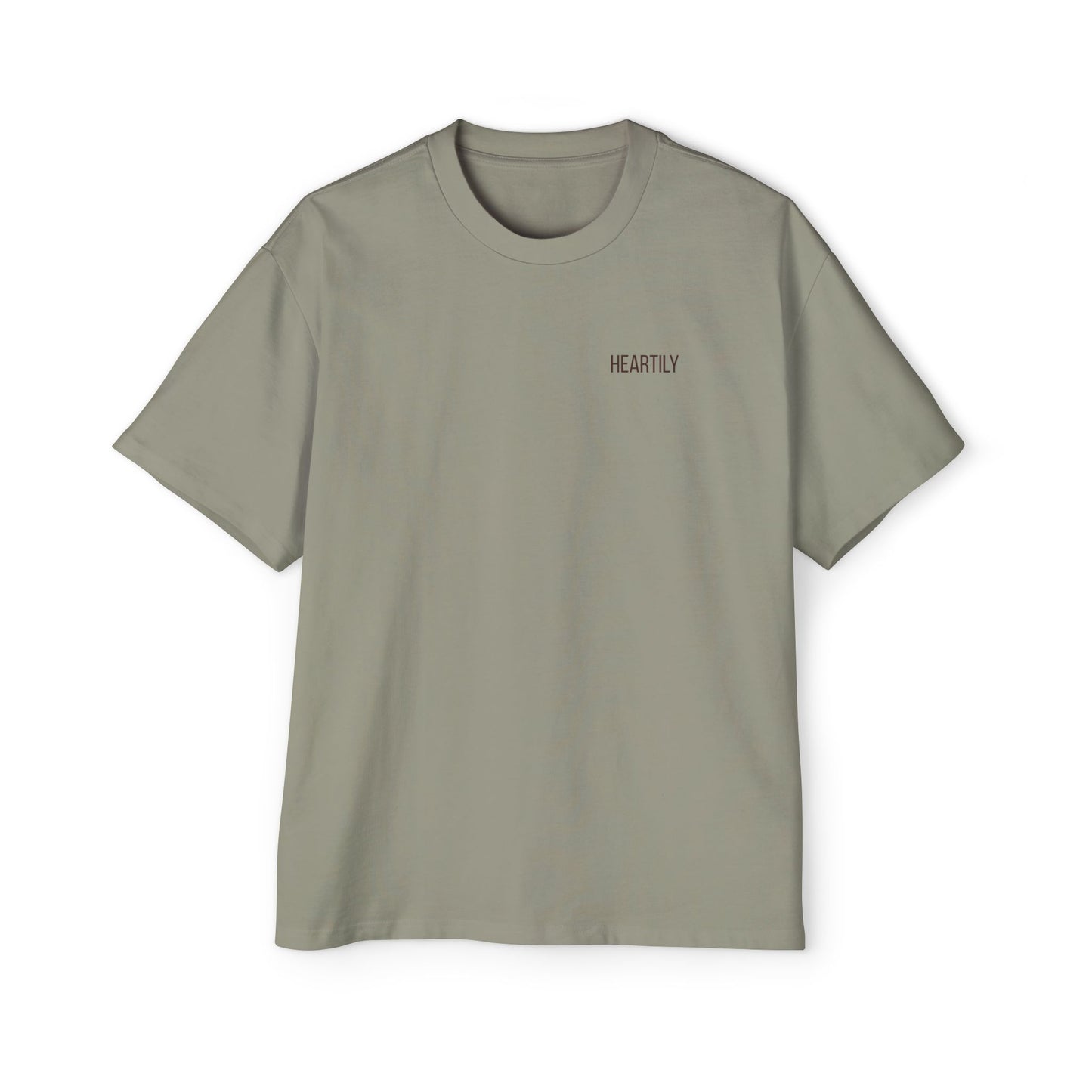 Heartily Men's Camo Logo Heavy Oversized Tee