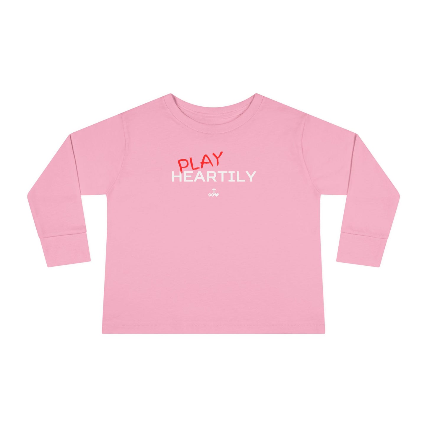 Toddler Long Sleeve "Play Heartily" Tee