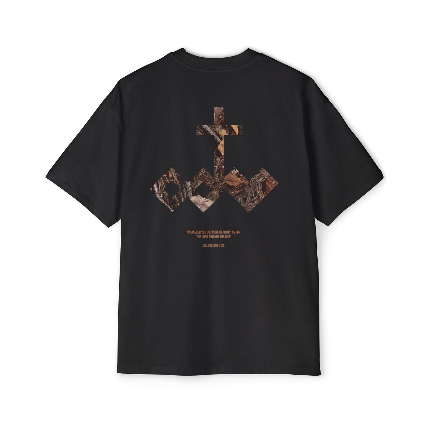 Heartily Men's Camo Logo Heavy Oversized Tee