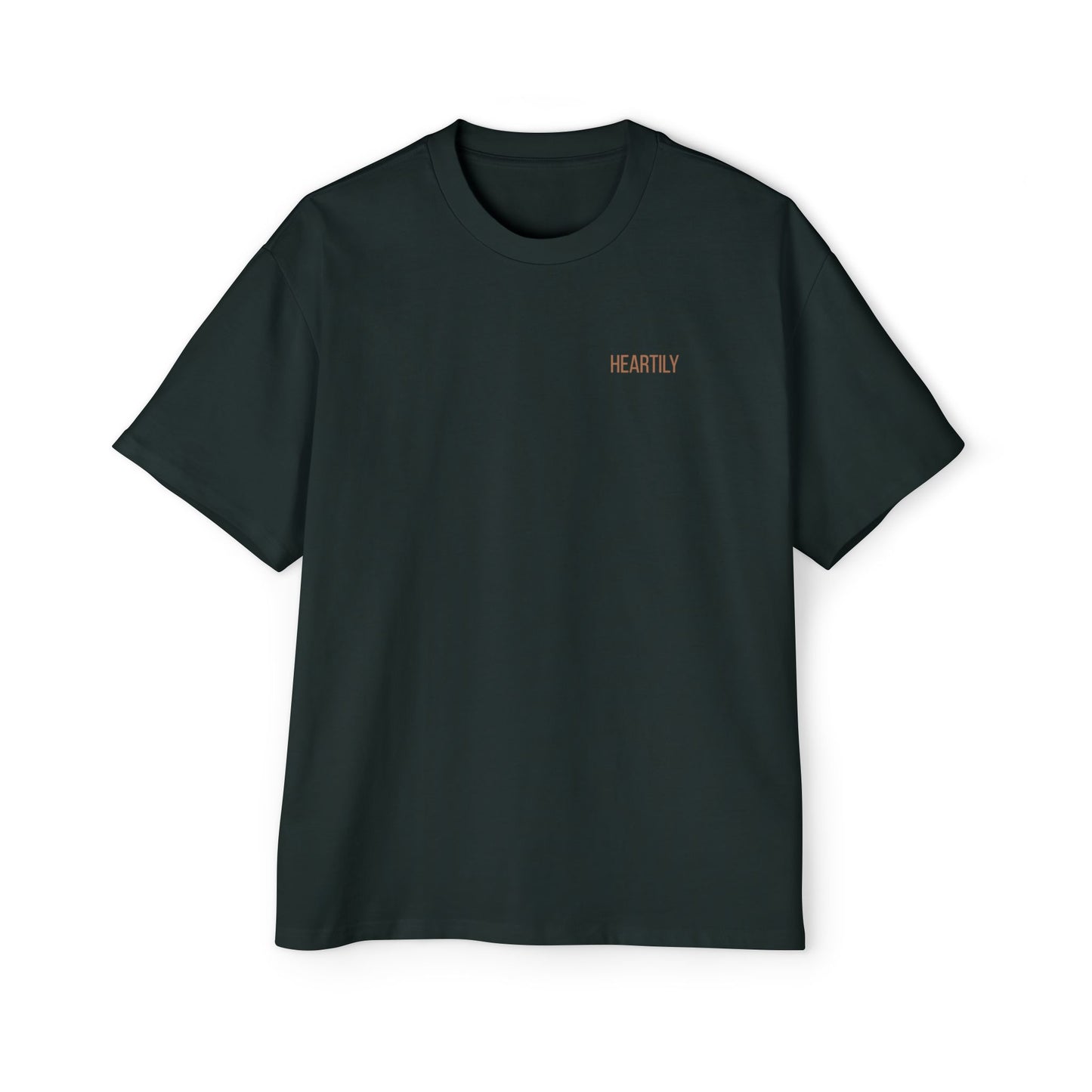 Heartily Men's Camo Logo Heavy Oversized Tee