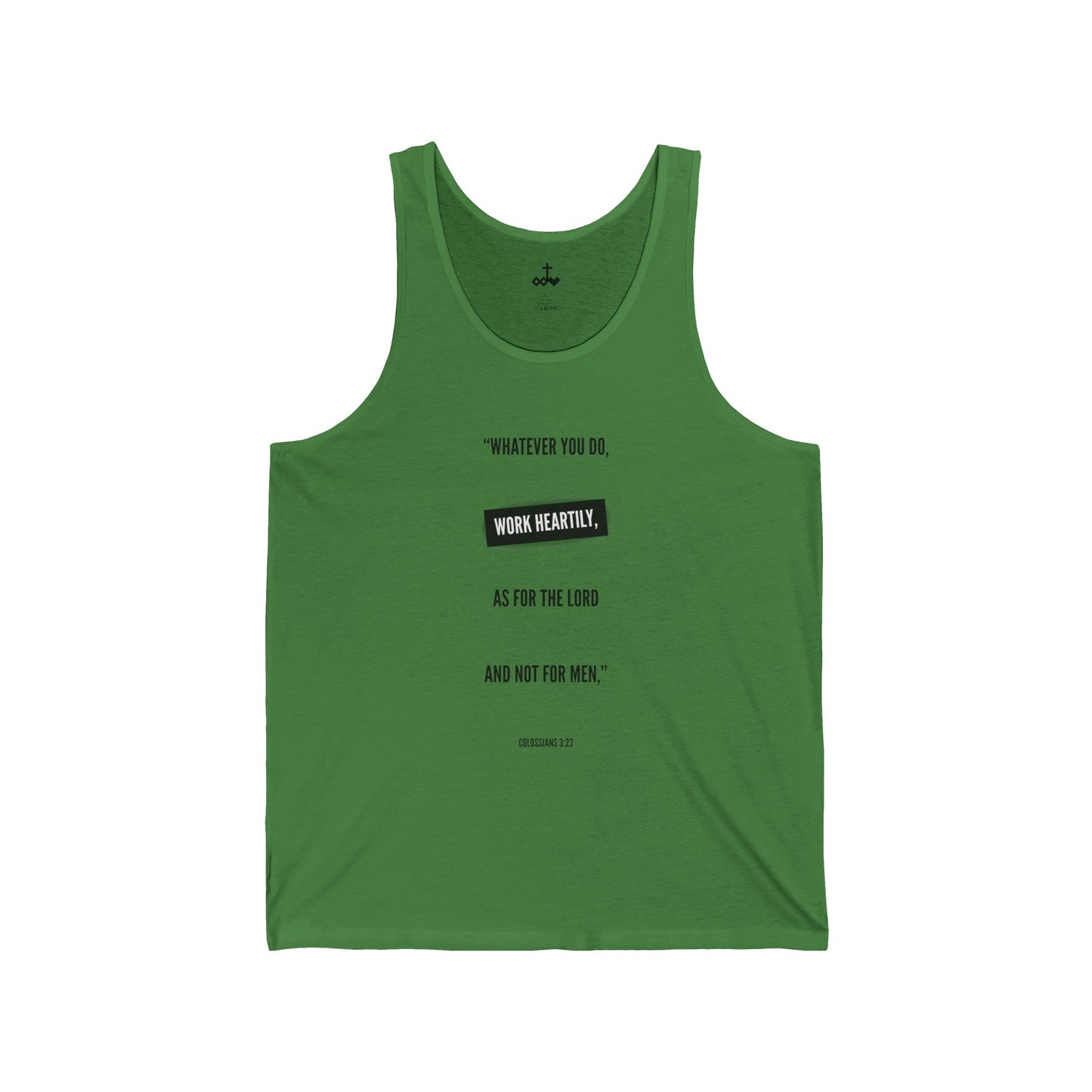 Colossians 3:23 Unisex Jersey Tank