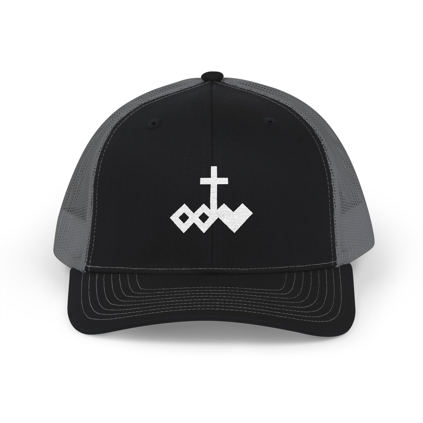 Embroidered Logo Snapback Trucker Cap