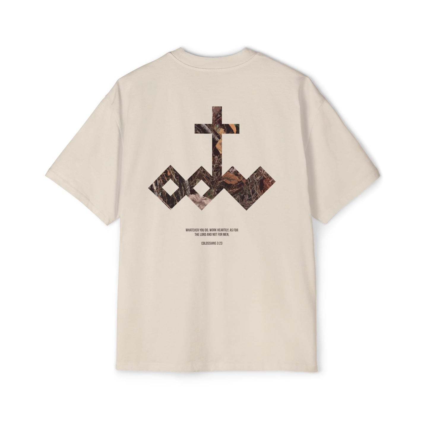Heartily Men's Camo Logo Heavy Oversized Tee