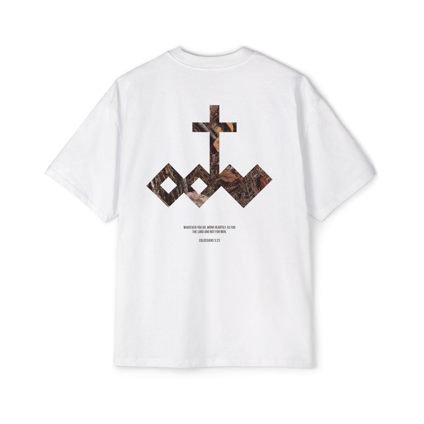 Heartily Men's Camo Logo Heavy Oversized Tee