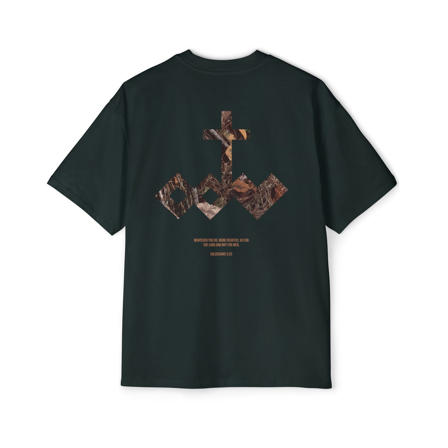 Heartily Men's Camo Logo Heavy Oversized Tee
