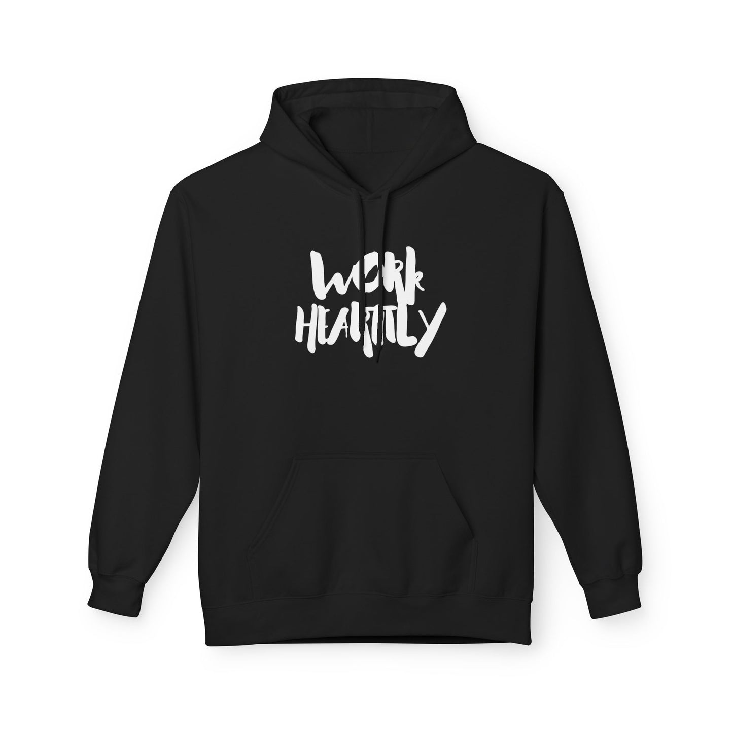 Marker "Work Heartily" Unisex Fleece Hoodie