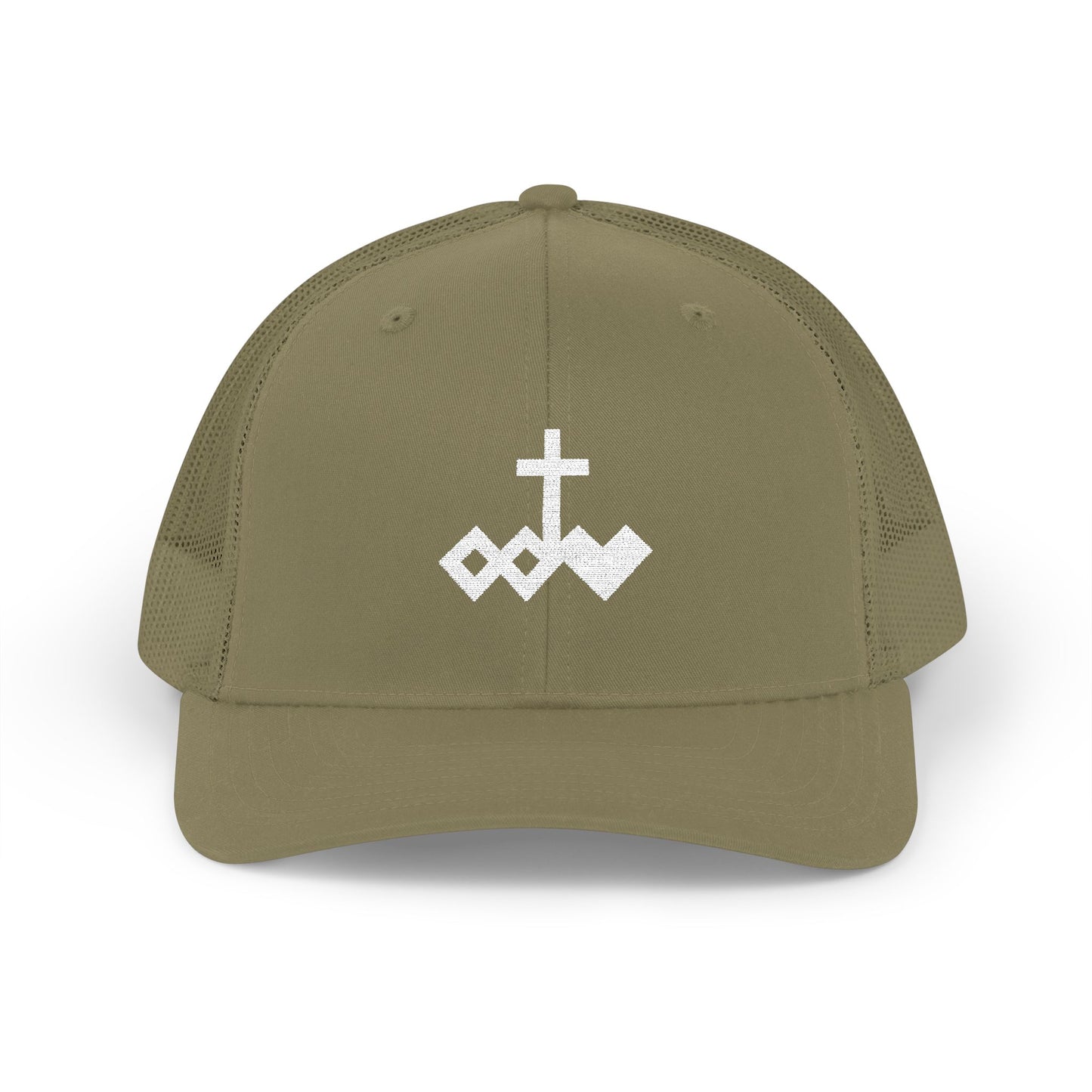 Embroidered Logo Snapback Trucker Cap