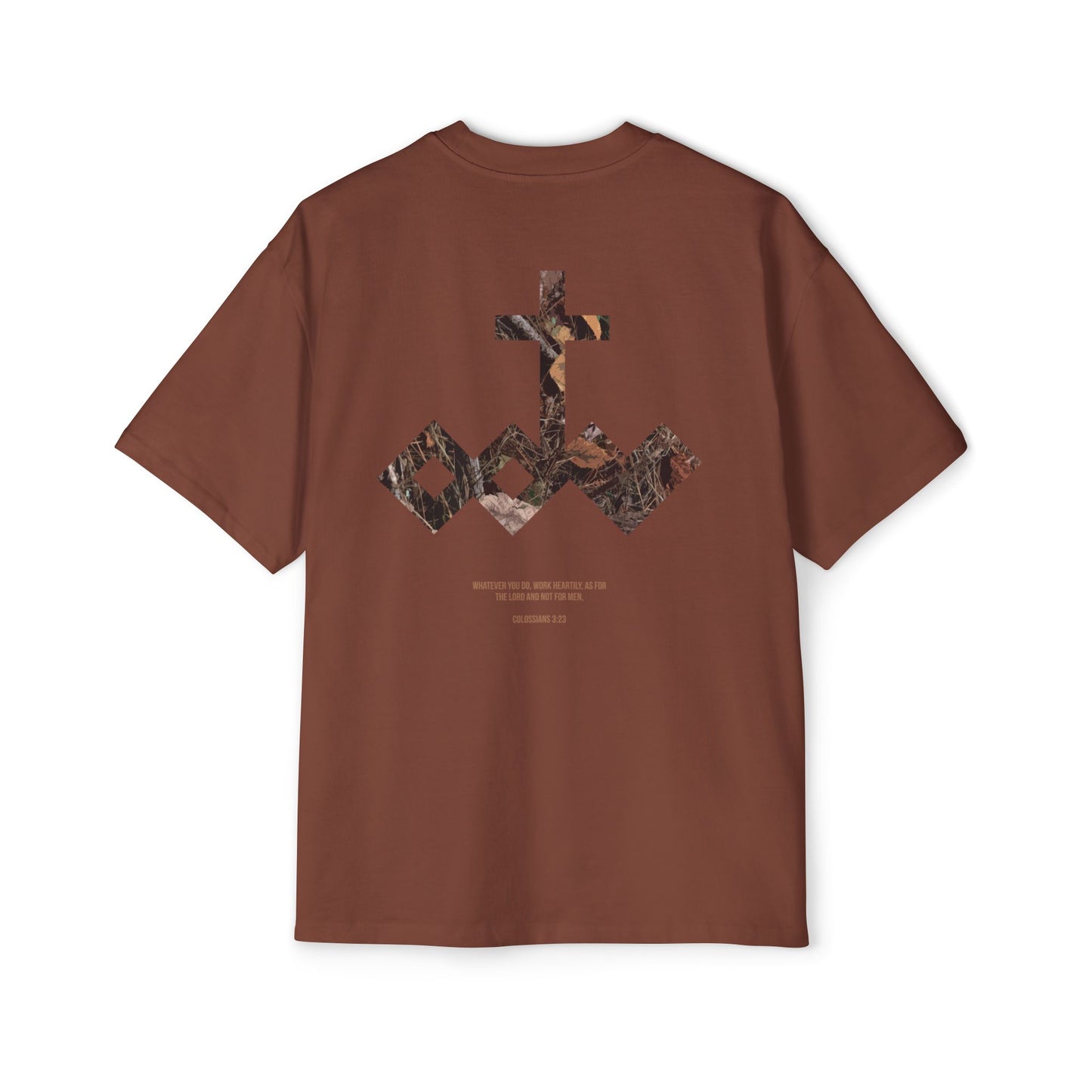 Heartily Men's Camo Logo Heavy Oversized Tee