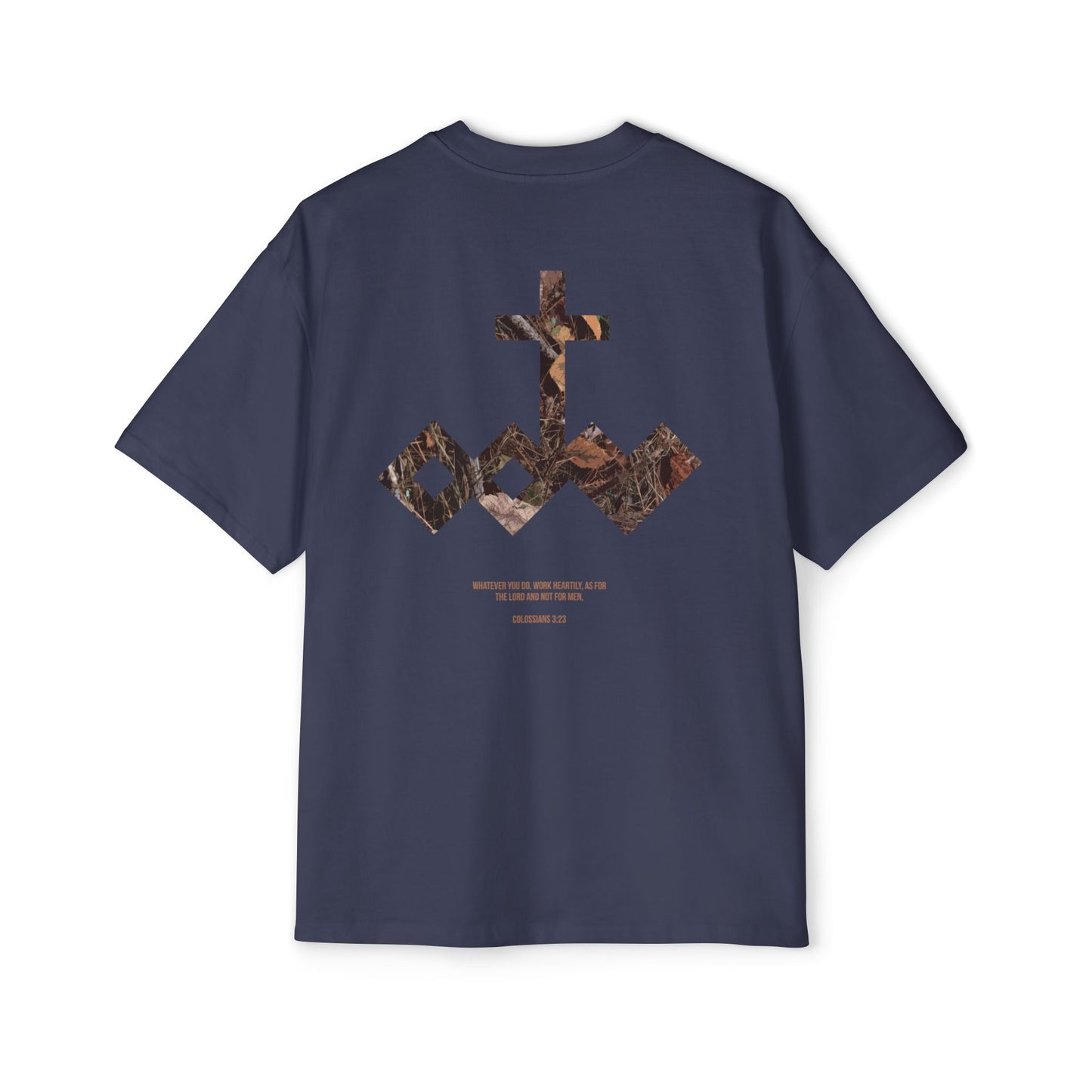 Heartily Men's Camo Logo Heavy Oversized Tee
