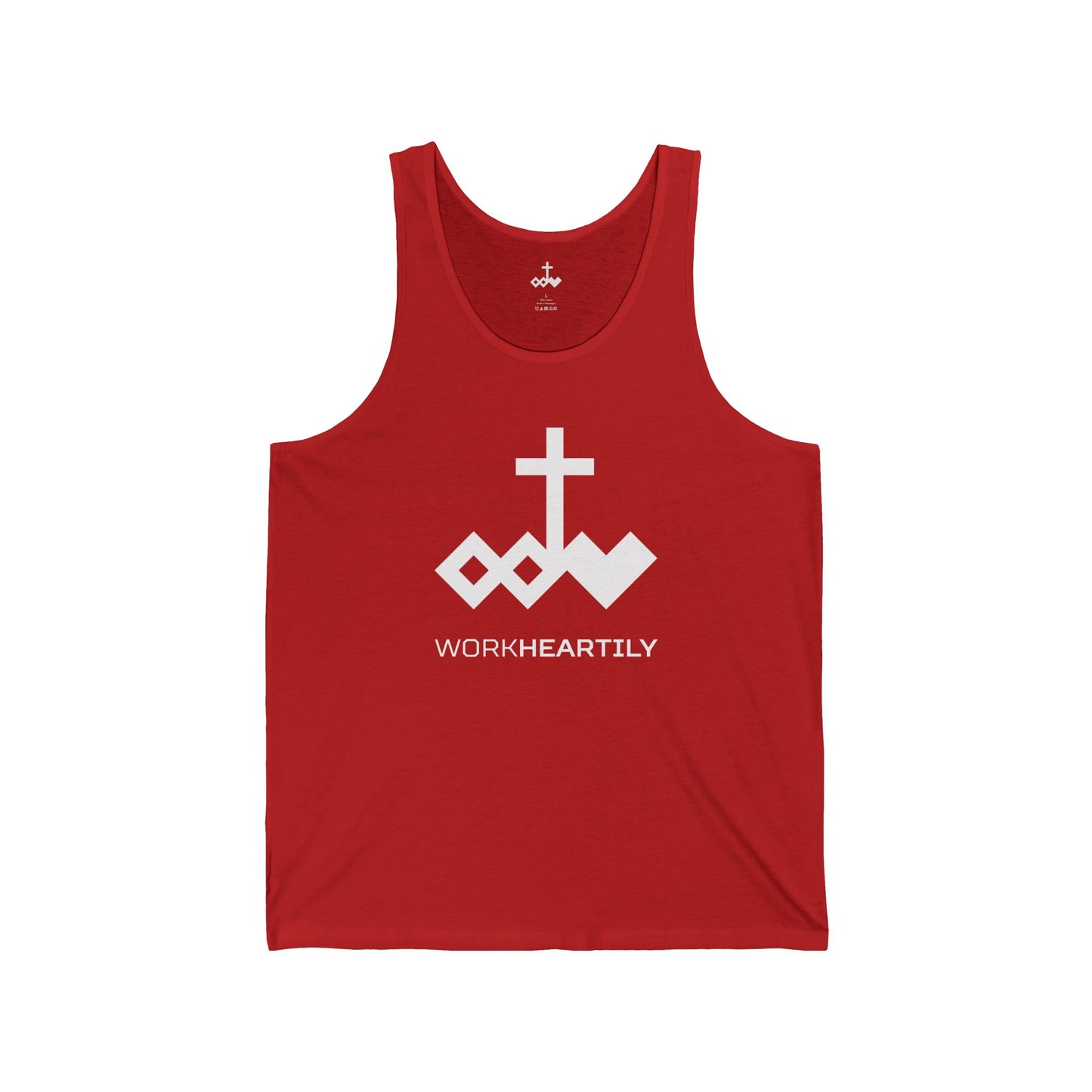 Logo & 'Work Heartily' Tank Top