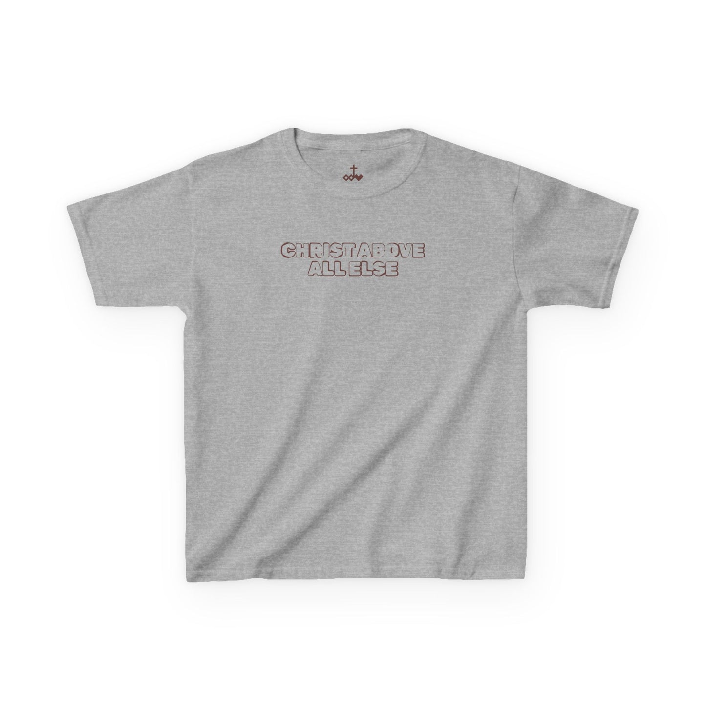 "Christ Above All Else" Kids Minimalist Graphic Tee