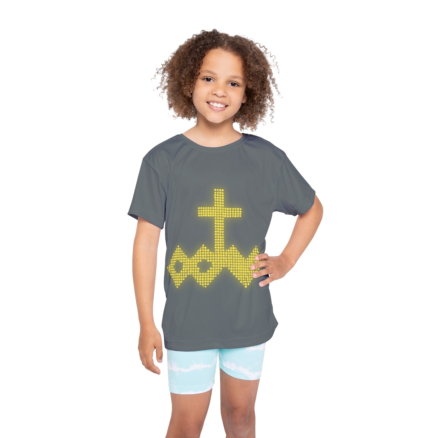 Bright Lights Logo Kids Sports Jersey
