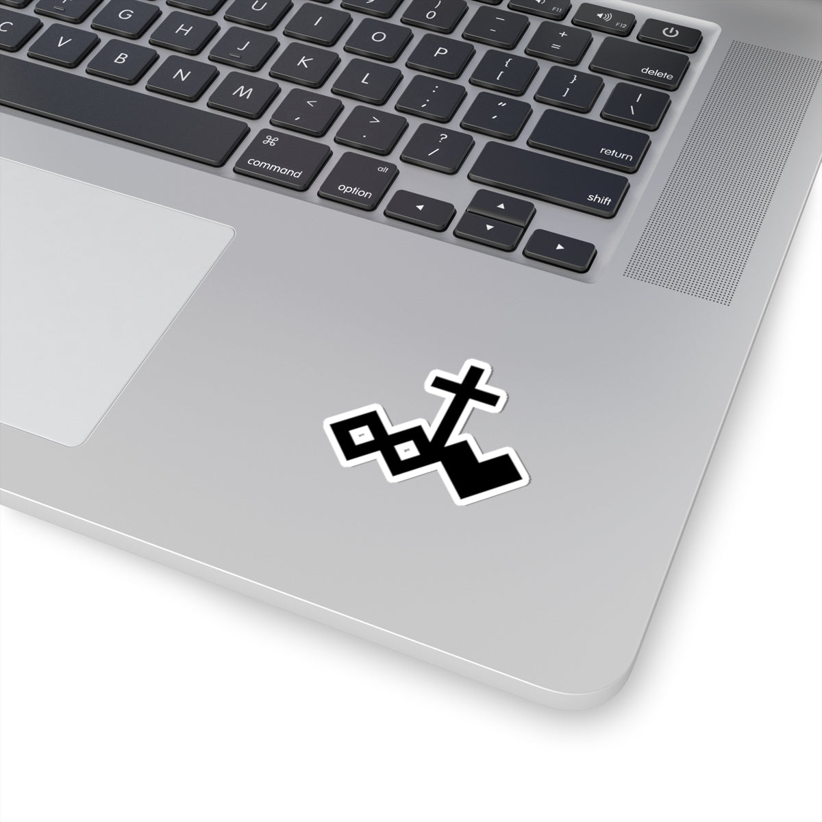 Black Kiss-Cut Logo Sticker