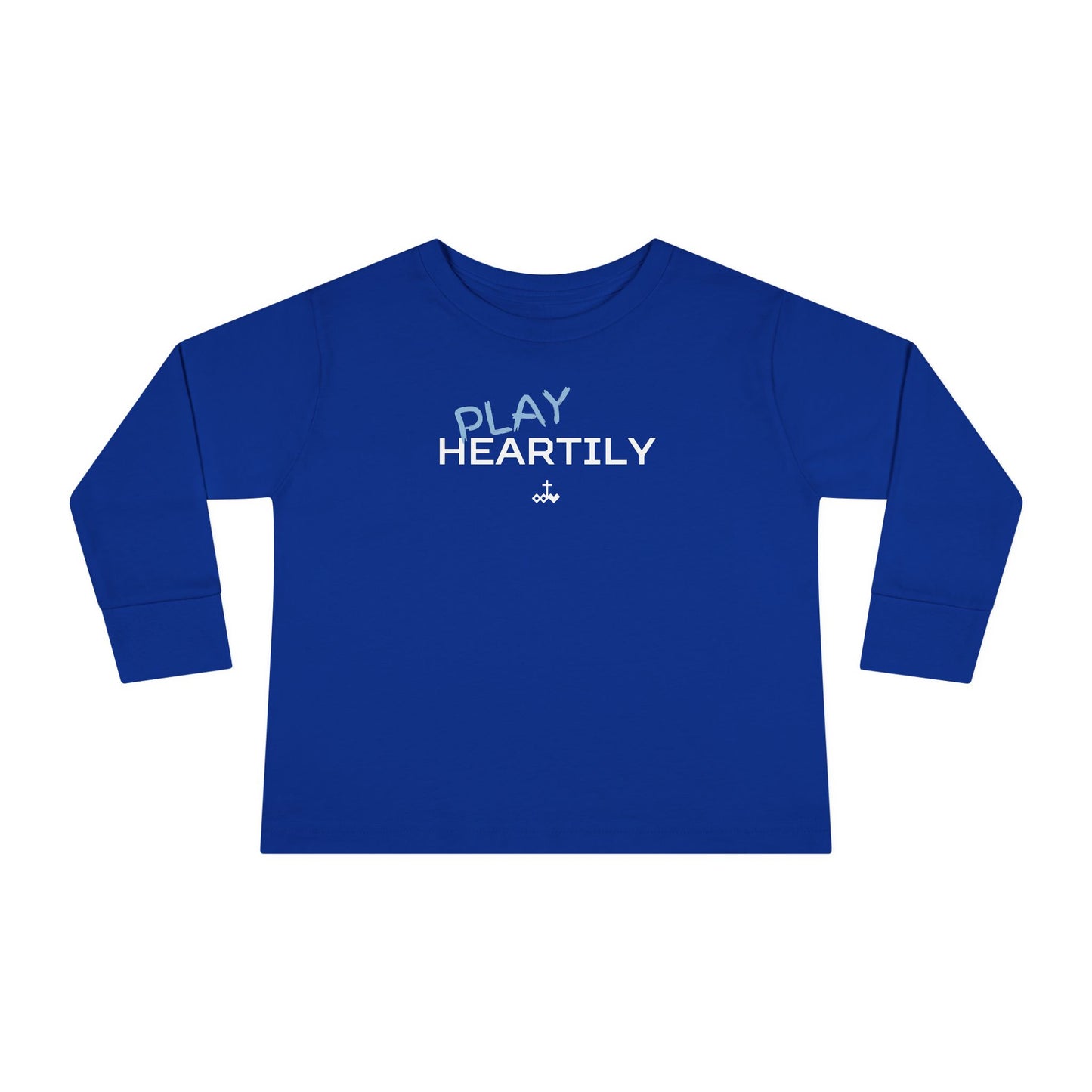 Toddler Long Sleeve "Play Heartily" Tee