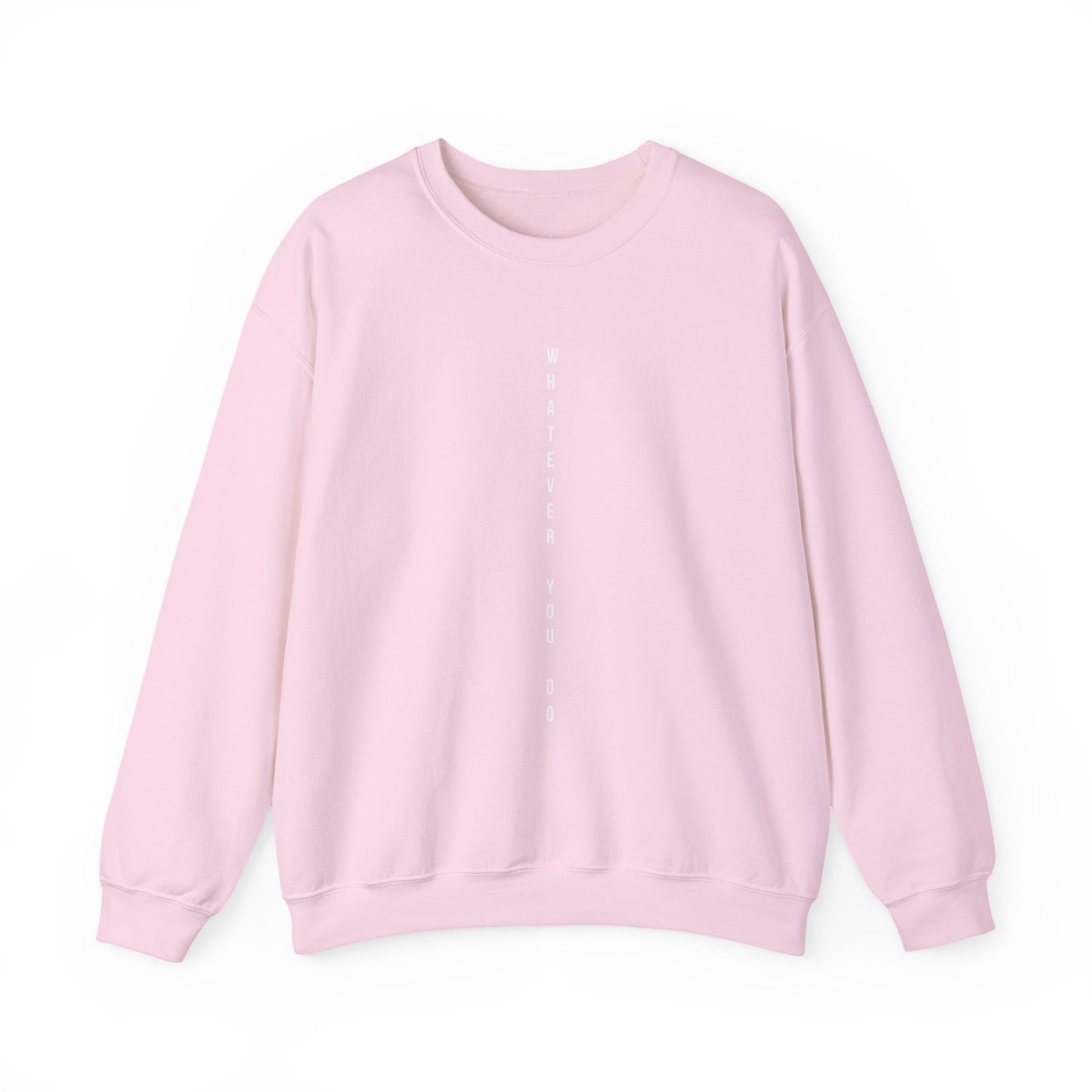Vertical Text Crewneck Sweatshirt