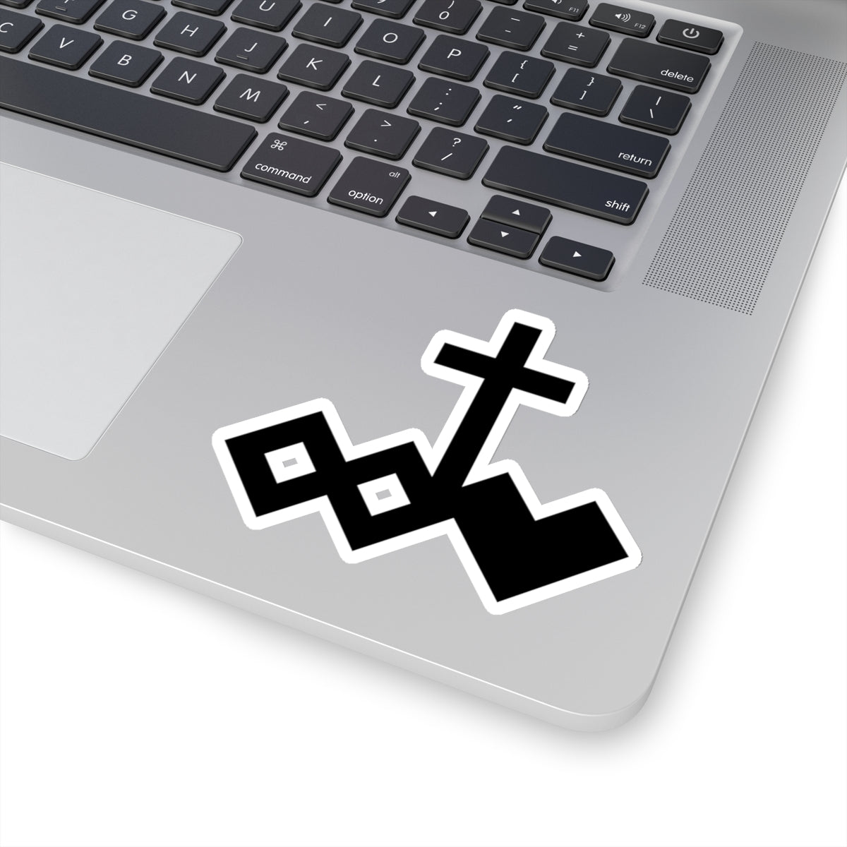 Black Kiss-Cut Logo Sticker