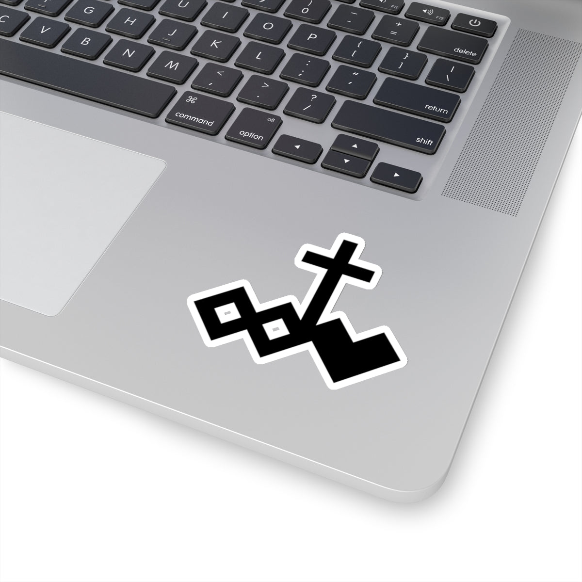 Black Kiss-Cut Logo Sticker