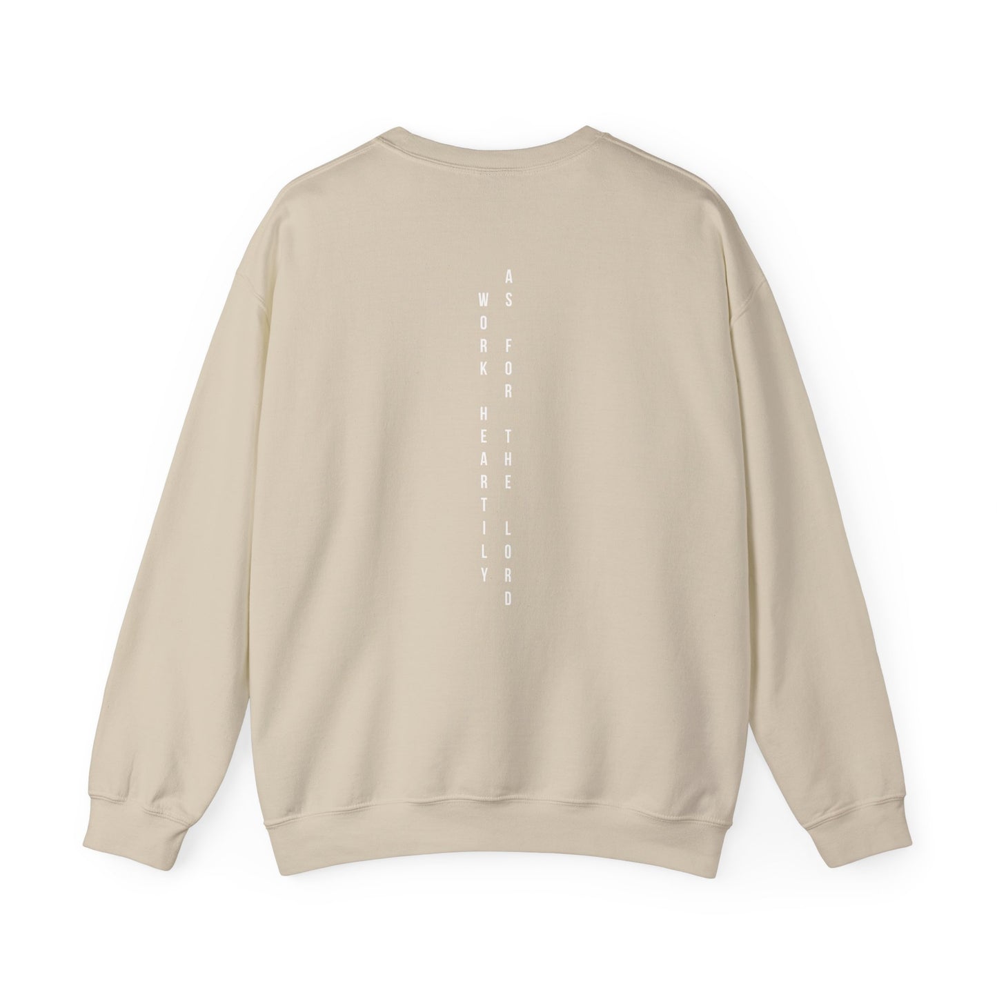 Vertical Text Crewneck Sweatshirt