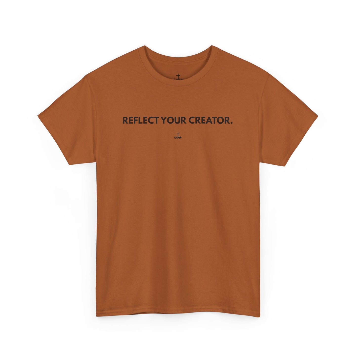 "Reflect Your Creator" Unisex Heavy Cotton Tee, Inspirational Graphic Shirt