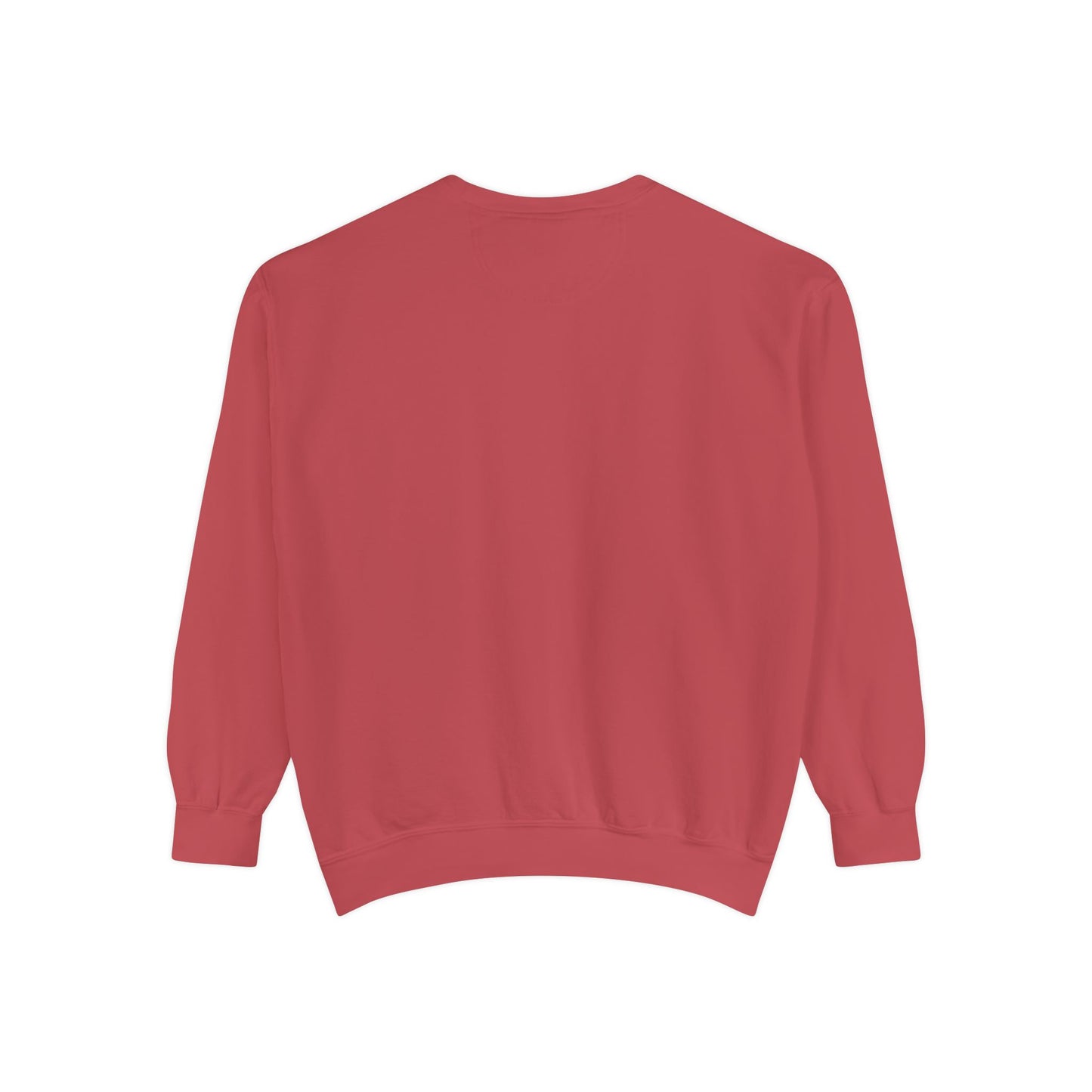 "I Don't Work for Men" Embroidered Garment-Dyed Sweatshirt