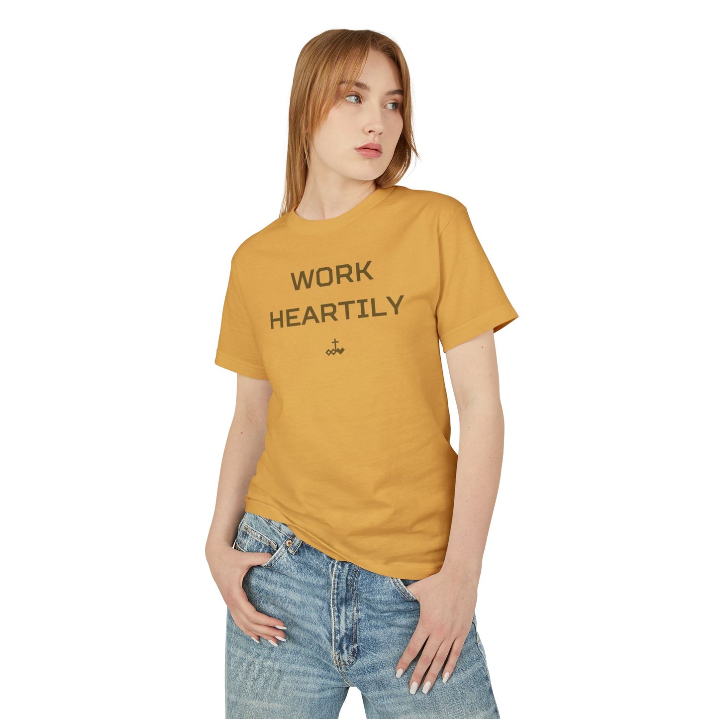 Unisex Colossians 3:23 Heavyweight Cotton Tee