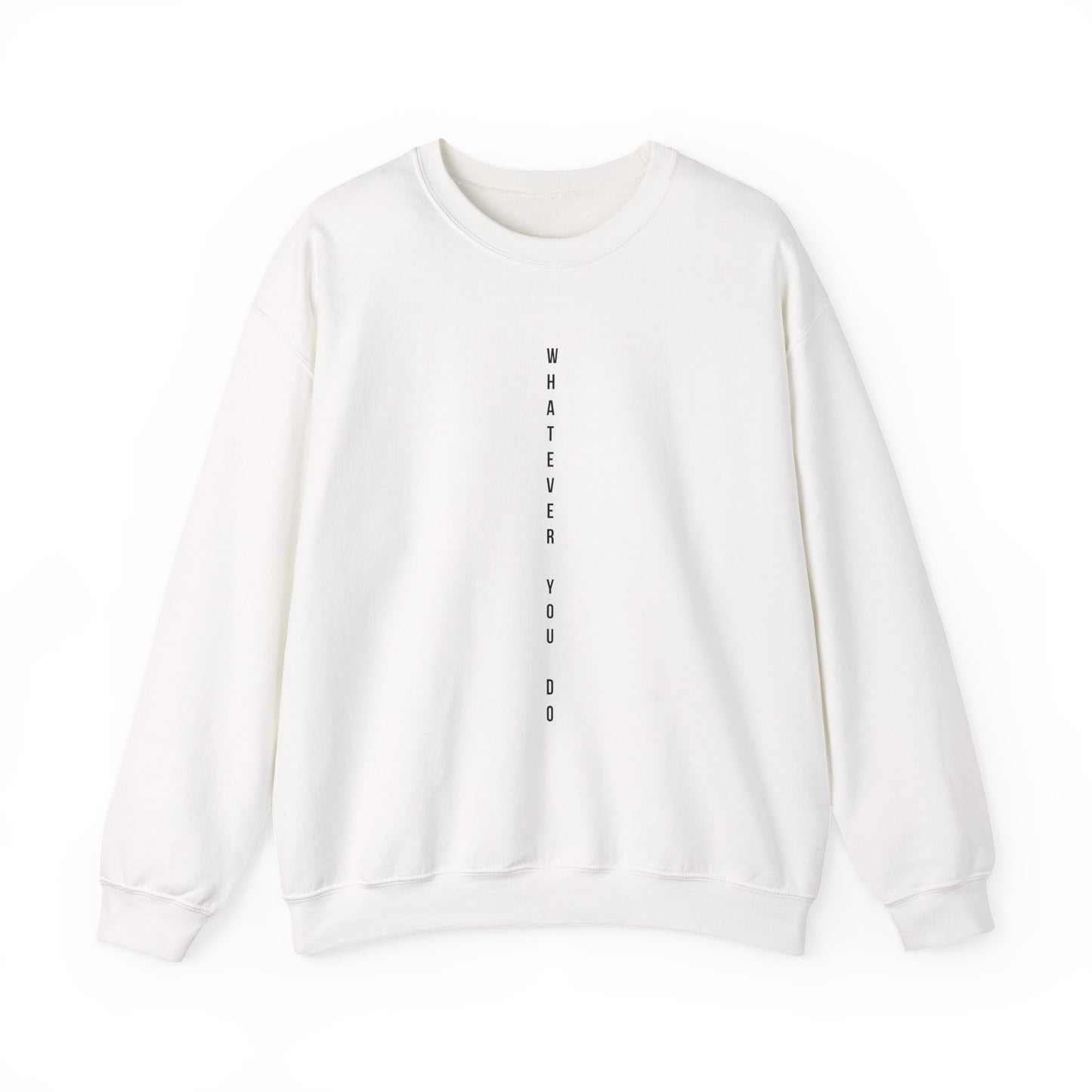 Vertical Text Crewneck Sweatshirt