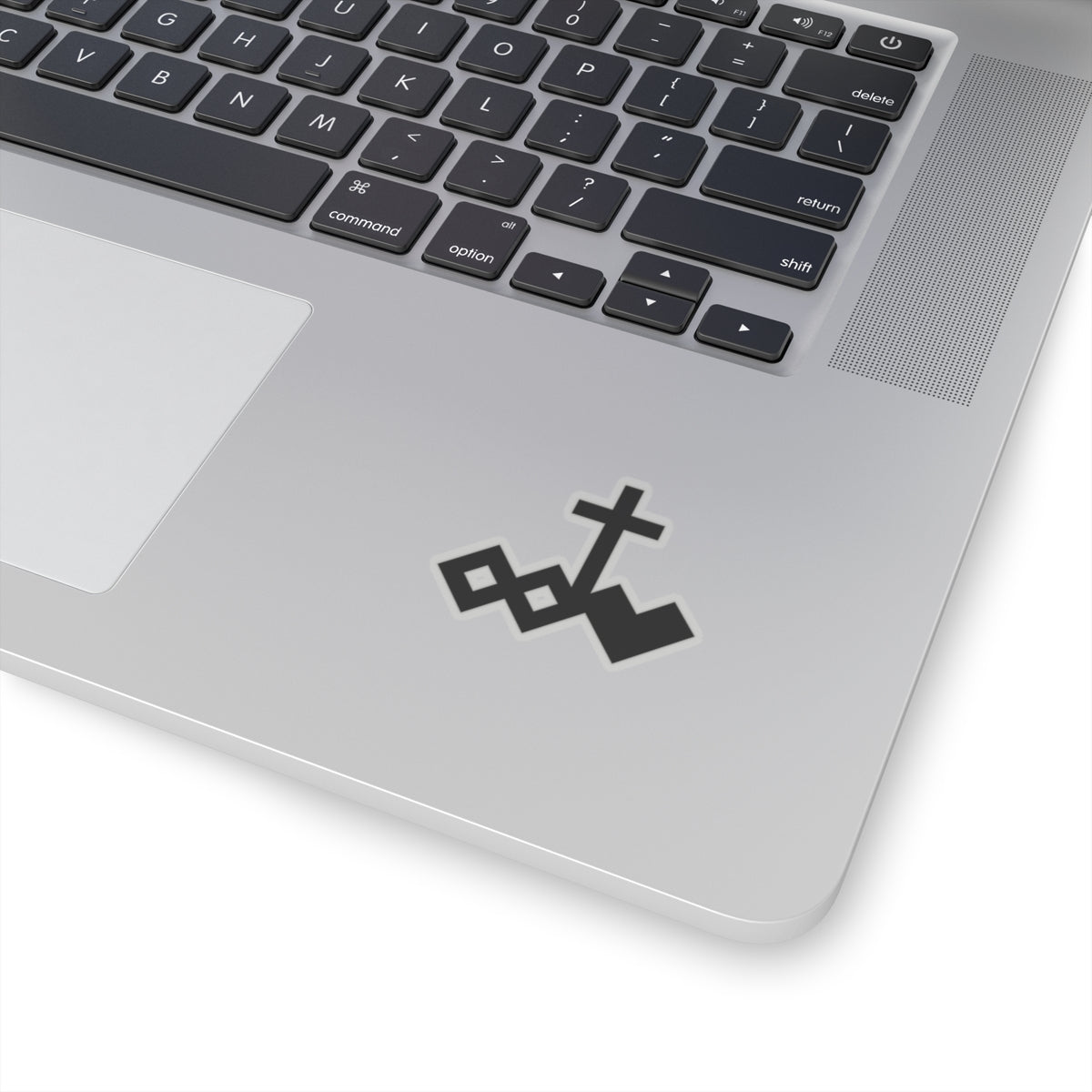 Black Kiss-Cut Logo Sticker