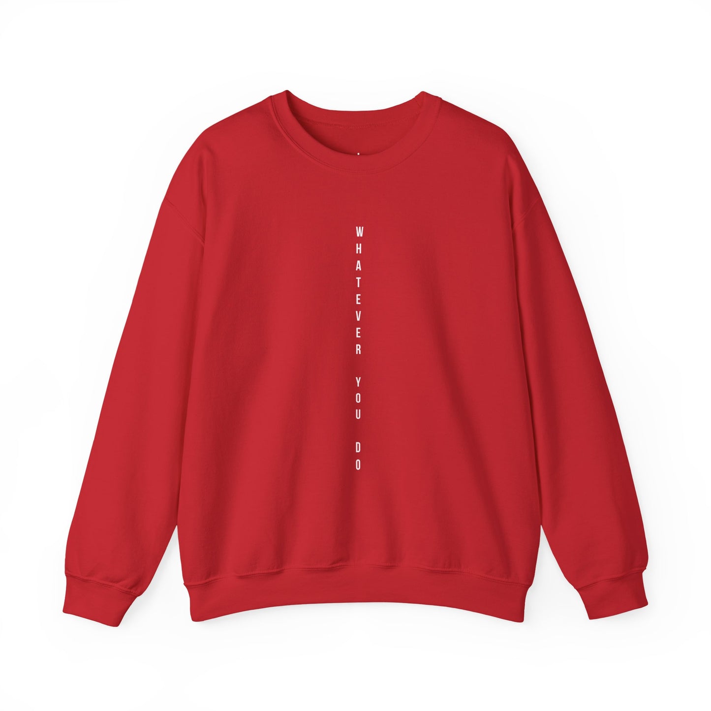 Vertical Text Crewneck Sweatshirt