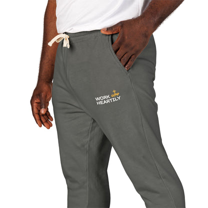 Unisex Garment-Dyed Fleece Sweatpants
