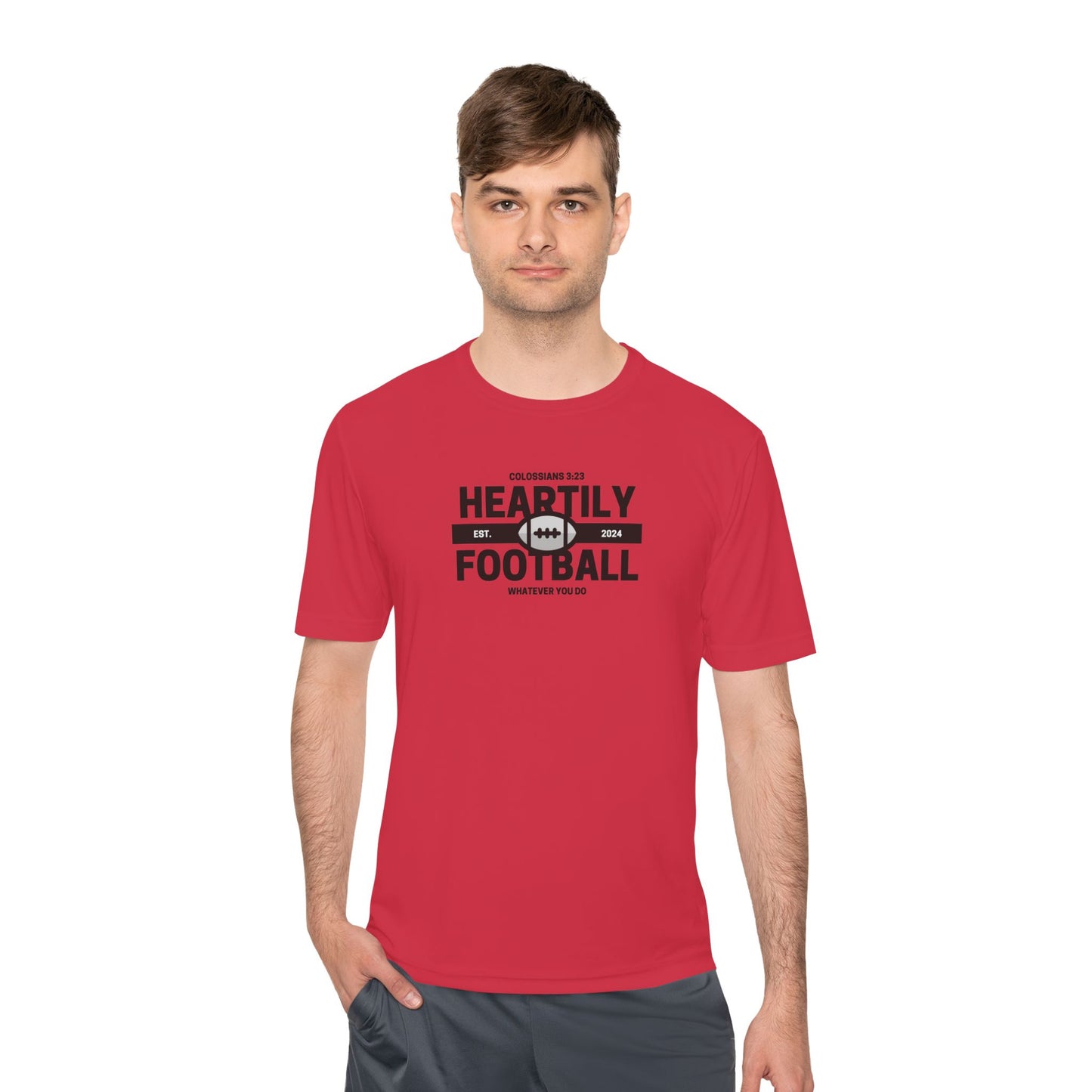 Heartily Football Moisture-Wicking Tee