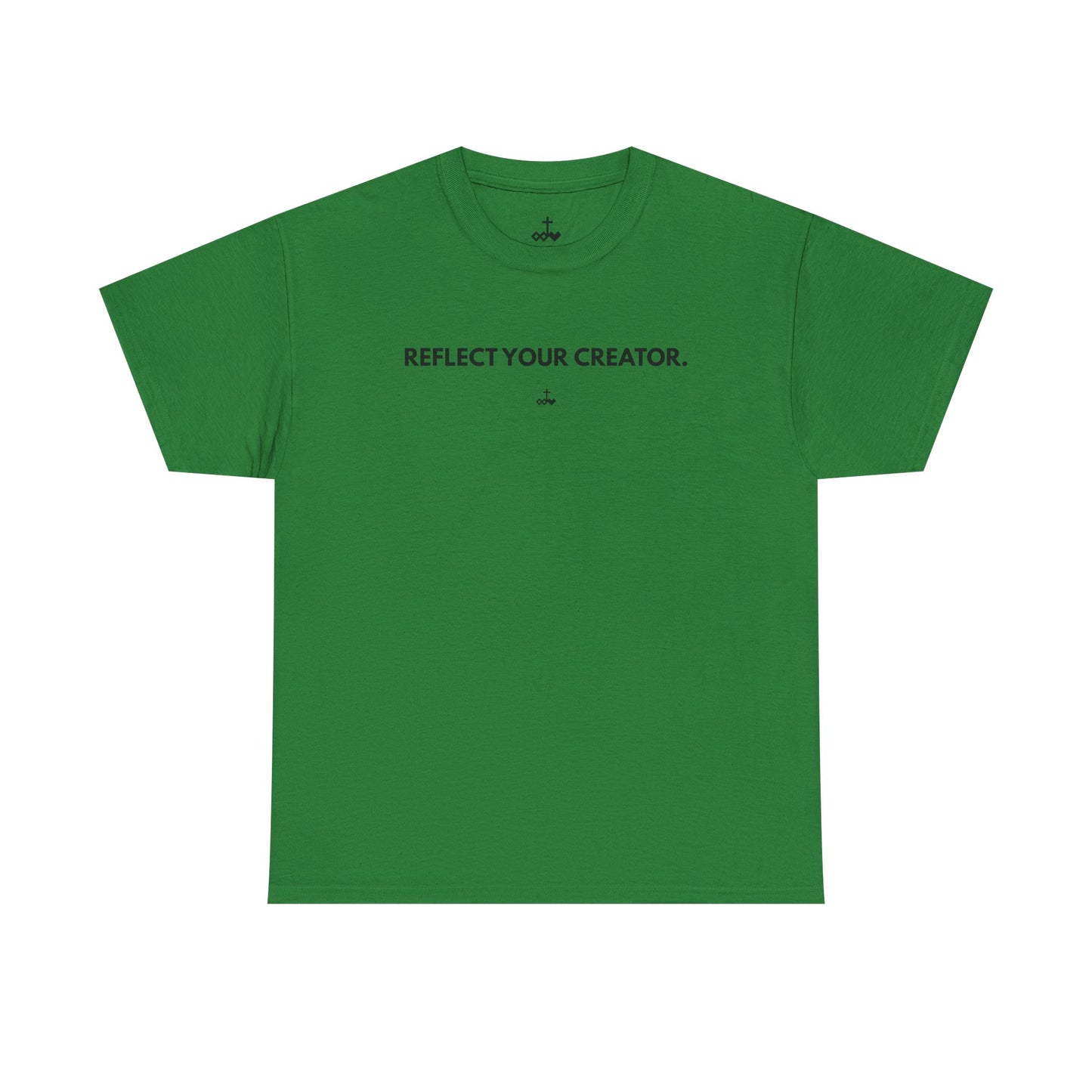 "Reflect Your Creator" Unisex Heavy Cotton Tee, Inspirational Graphic Shirt