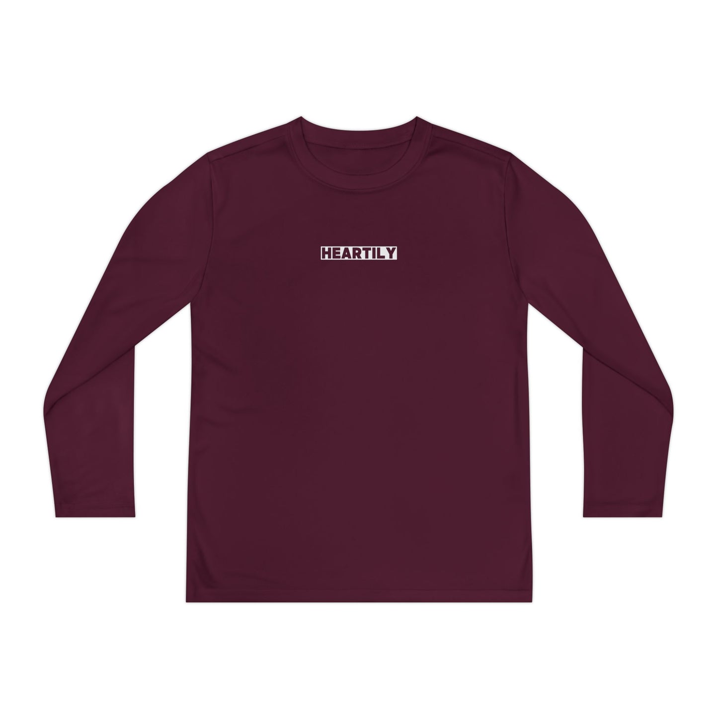 Block Font Youth Long Sleeve Tee