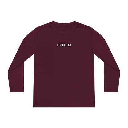 Block Font Youth Long Sleeve Tee
