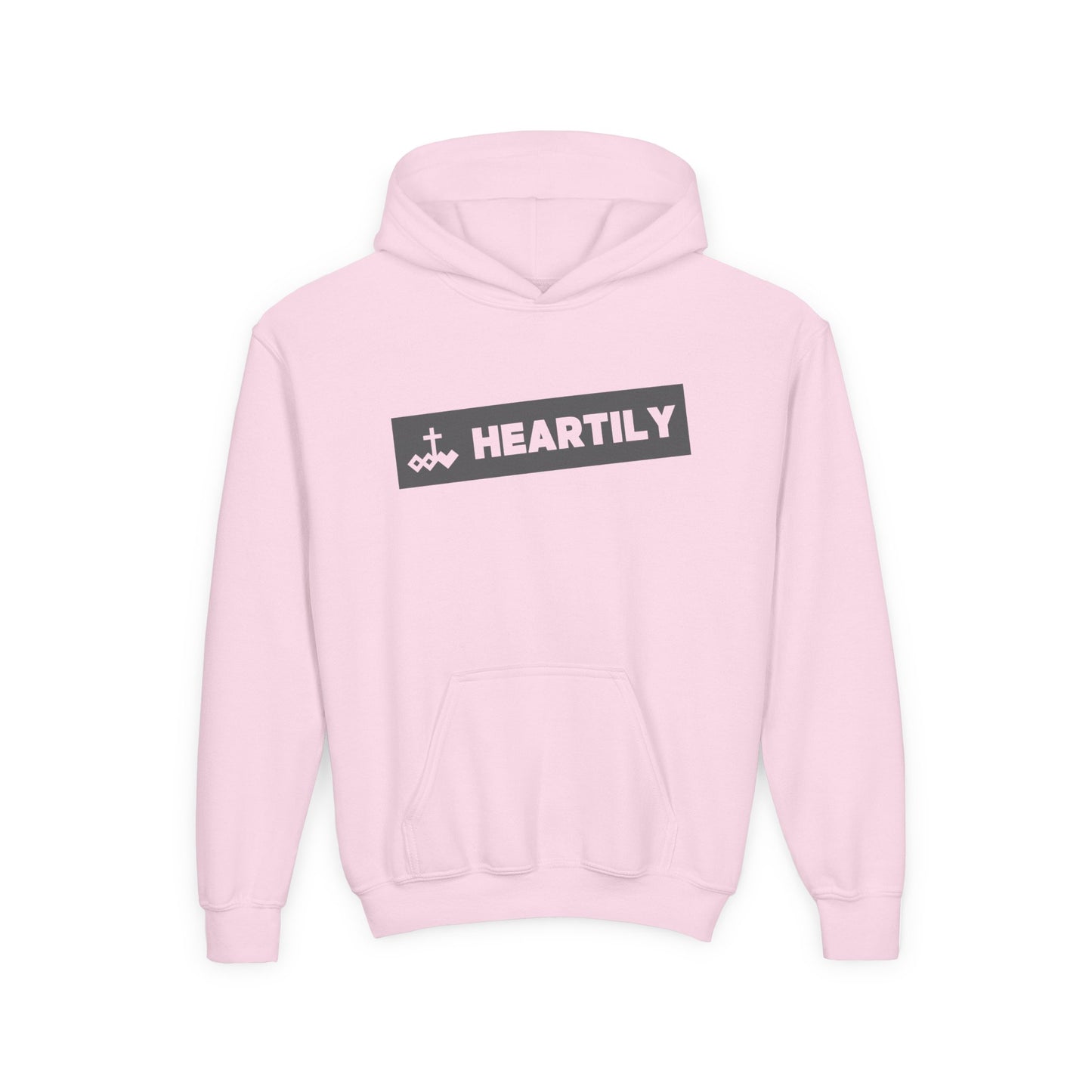 Bordered Name & Logo Youth Hoodie