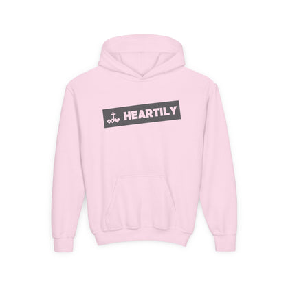 Bordered Name & Logo Youth Hoodie